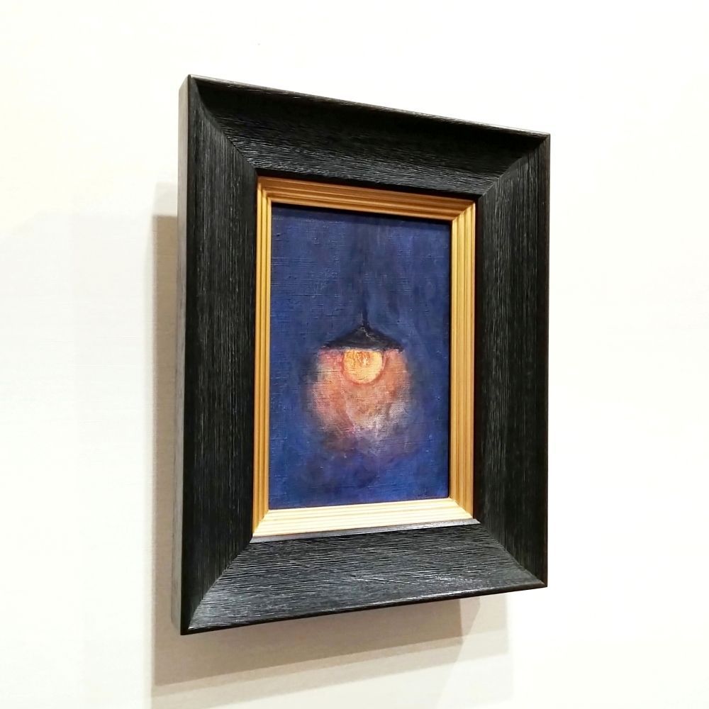 内野隆文 ランプ 絵画 キャンバスにアクリル サムホール 現代美術