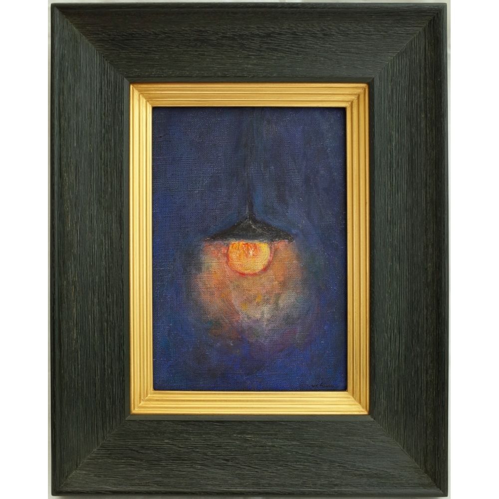 内野隆文 花 絵画 アクリル画 サムホール 現代美術 アート作品 額縁 真