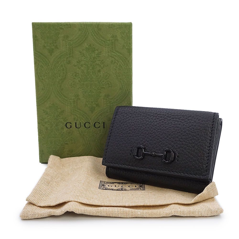 グッチ 745988 ホースビット付き ミニウォレット カーフスキン