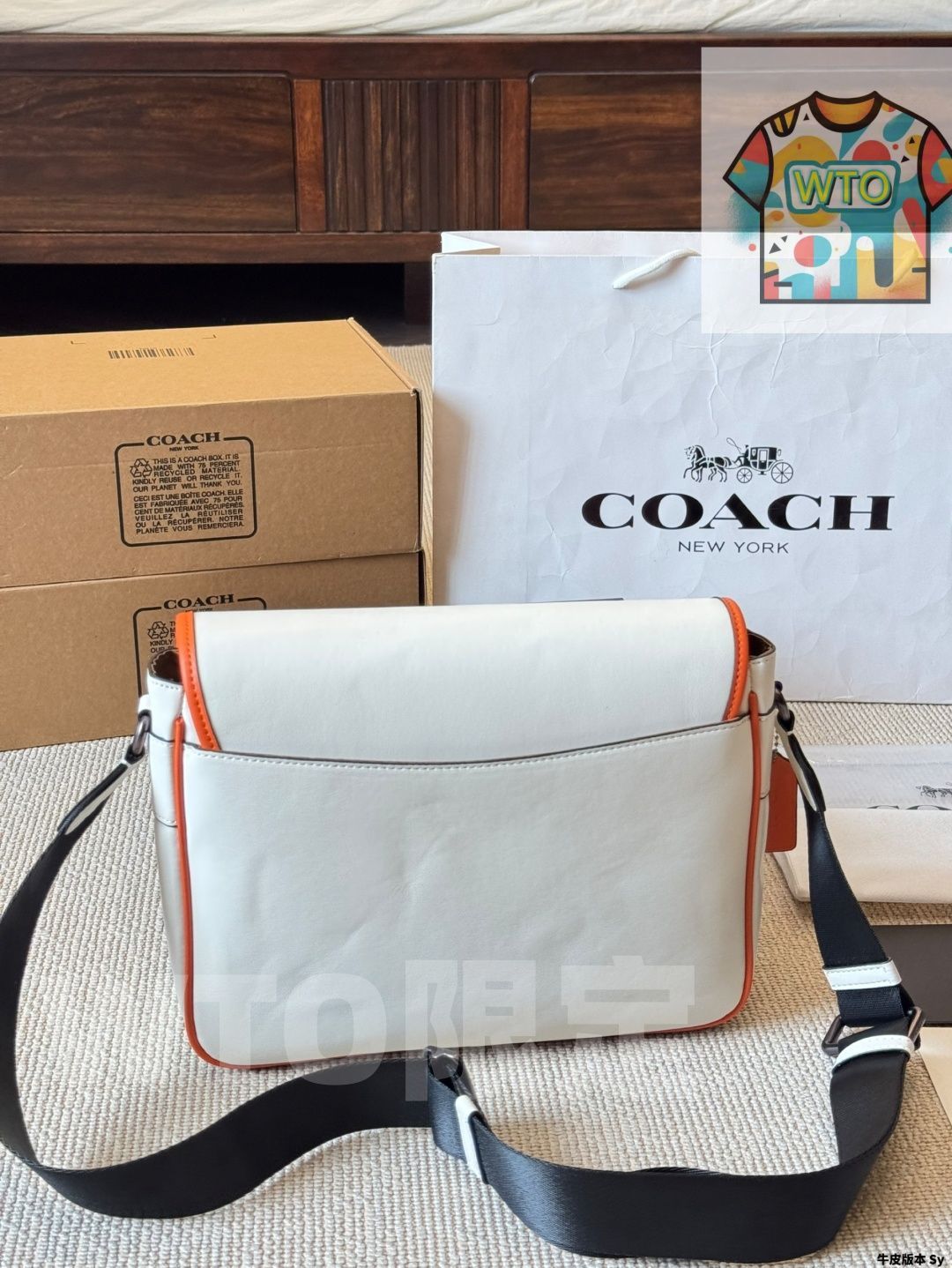 今日特価】Coach コーチ レーサークロスボディ新作 スモークグレーで