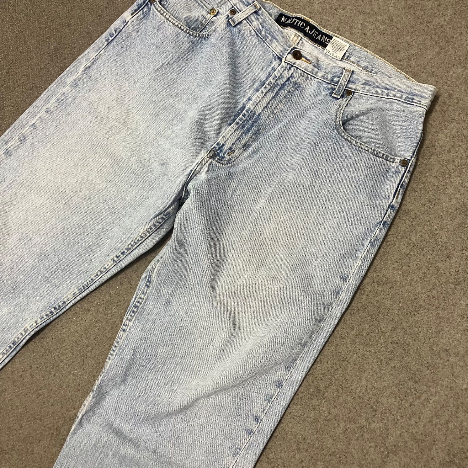 P2954 90s NAUTICA JEANS デニムパンツ　ワイドジーンズ