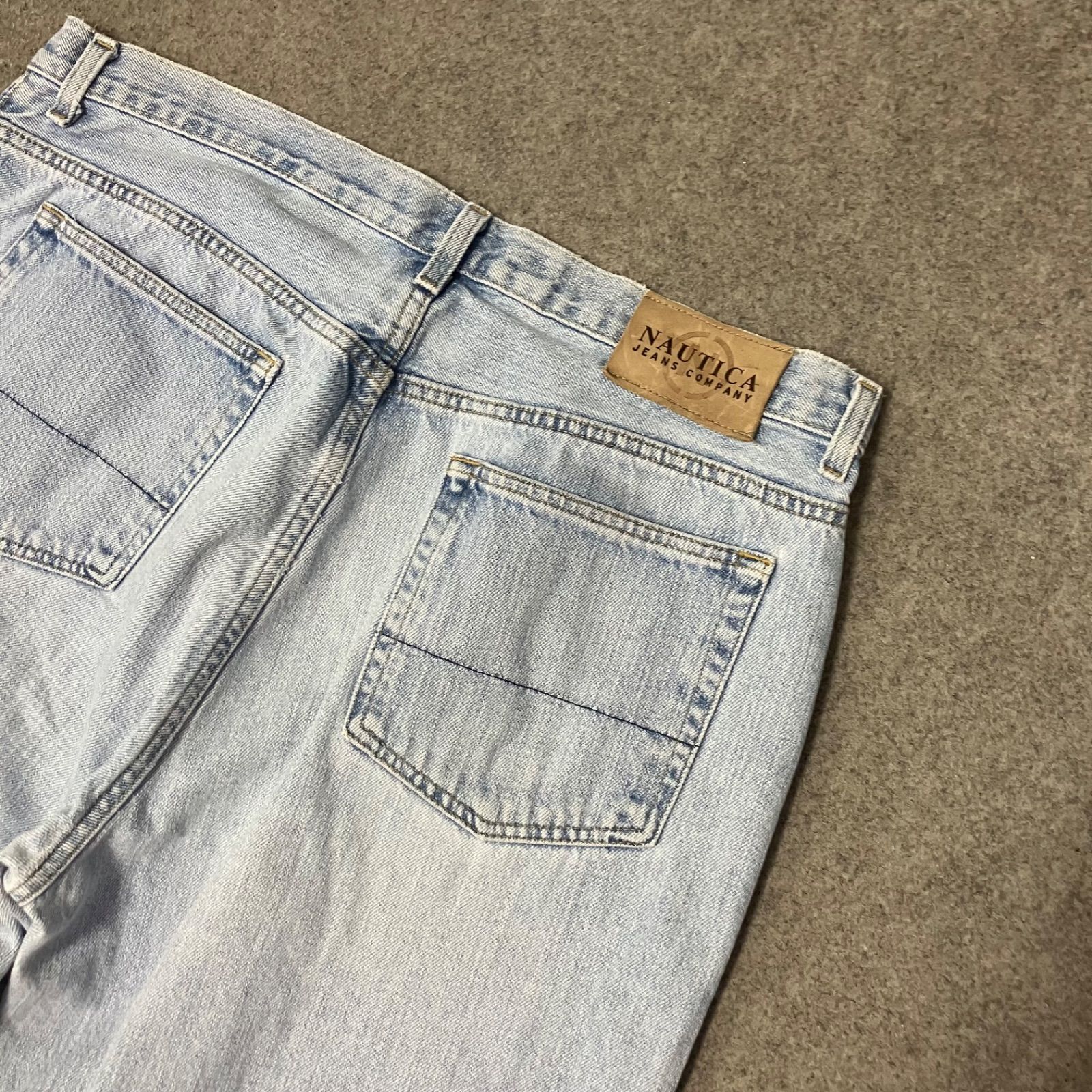 P2954 90s NAUTICA JEANS デニムパンツ　ワイドジーンズ