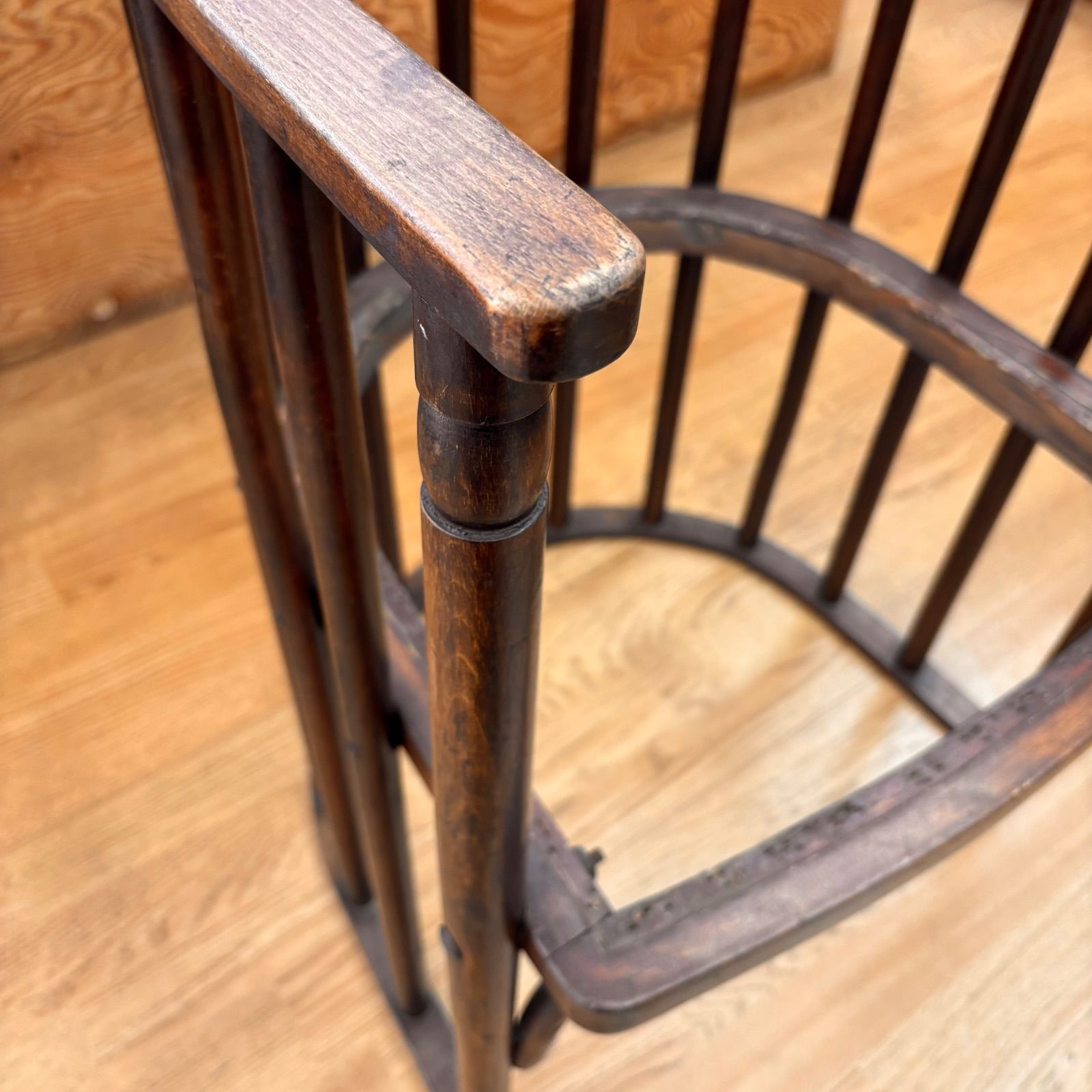 アンティーク椅子 馬蹄型 バレルチェア ヴィンテージ家具 昭和レトロ