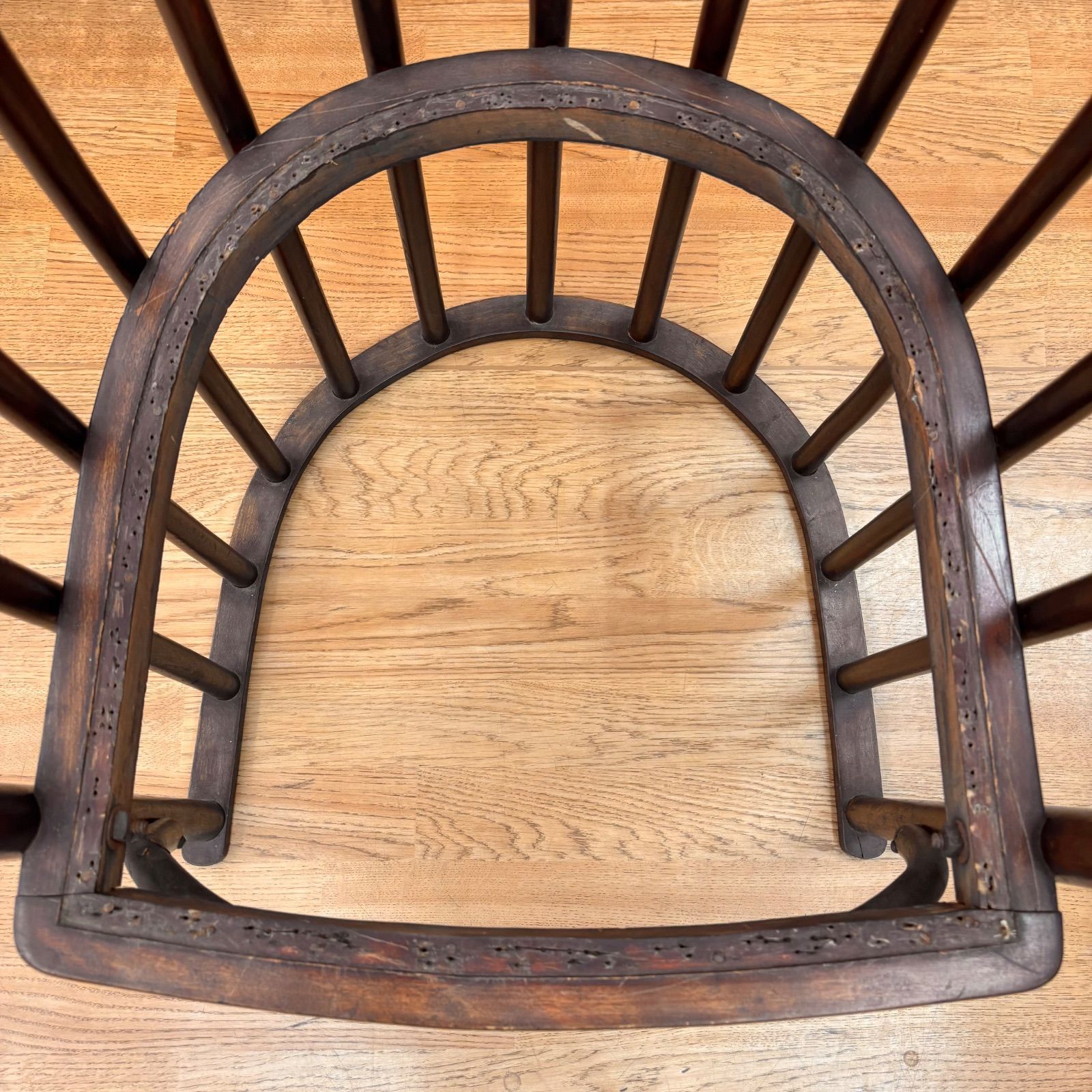 アンティーク椅子 馬蹄型 バレルチェア ヴィンテージ家具 昭和レトロ