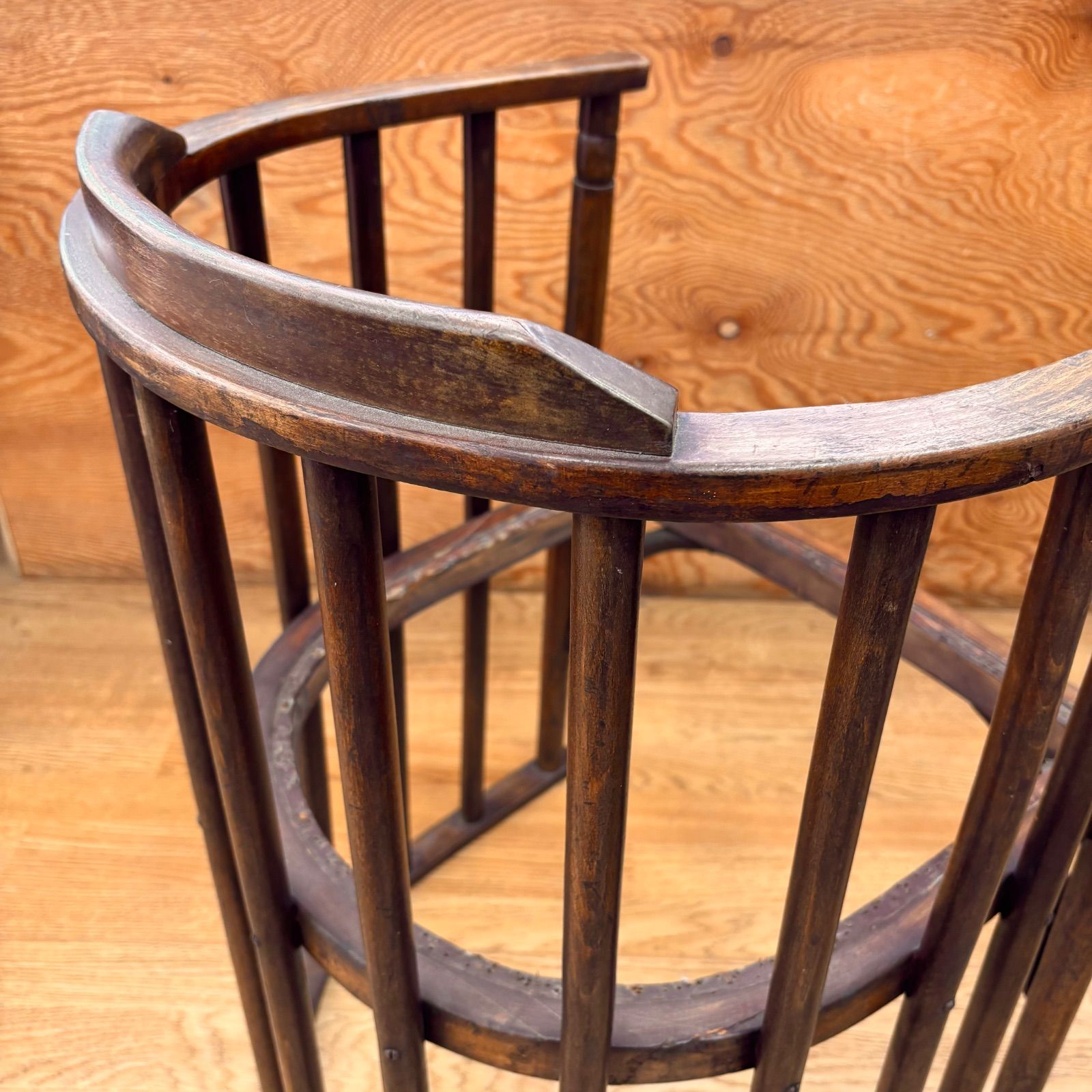 アンティーク椅子 馬蹄型 バレルチェア ヴィンテージ家具 昭和レトロ