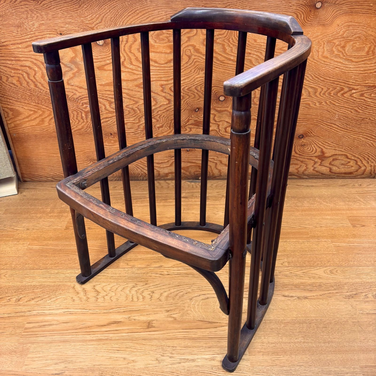 アンティーク椅子 馬蹄型 バレルチェア ヴィンテージ家具 昭和レトロ