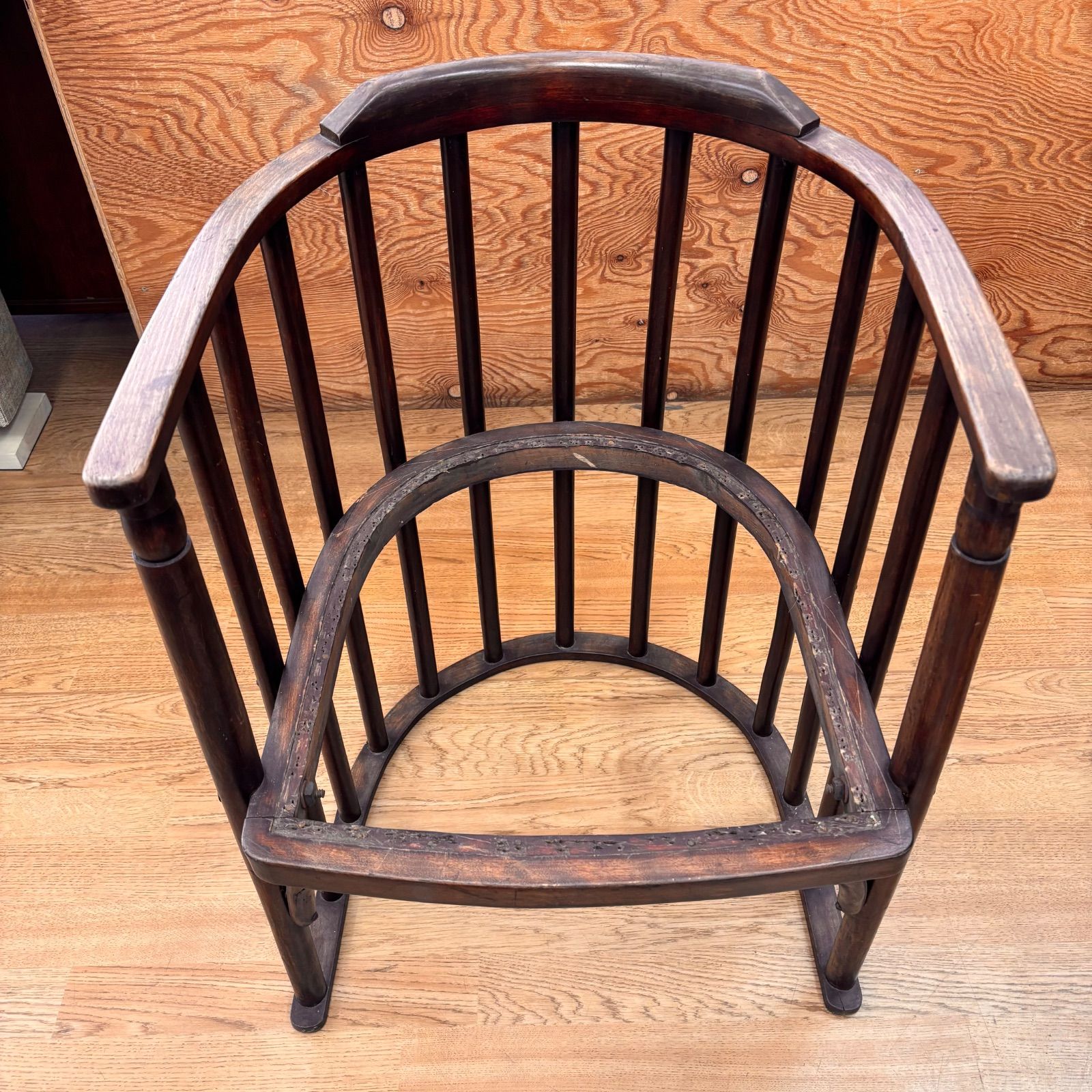 cobu＊馬蹄型椅子 バレルチェア 大正ロマン アンティーク ヴィンテージ cobu様専用＊馬蹄型椅子 バレルチェア 大正ロマン アンティーク