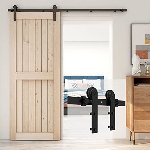 迅速に発送 CCJH 6 FT 1 83 m レトロスチール引き戸 レール吊り引き戸レール金具吊り扉引戸diy建具シングル木製バーンドア用 237816 a 4