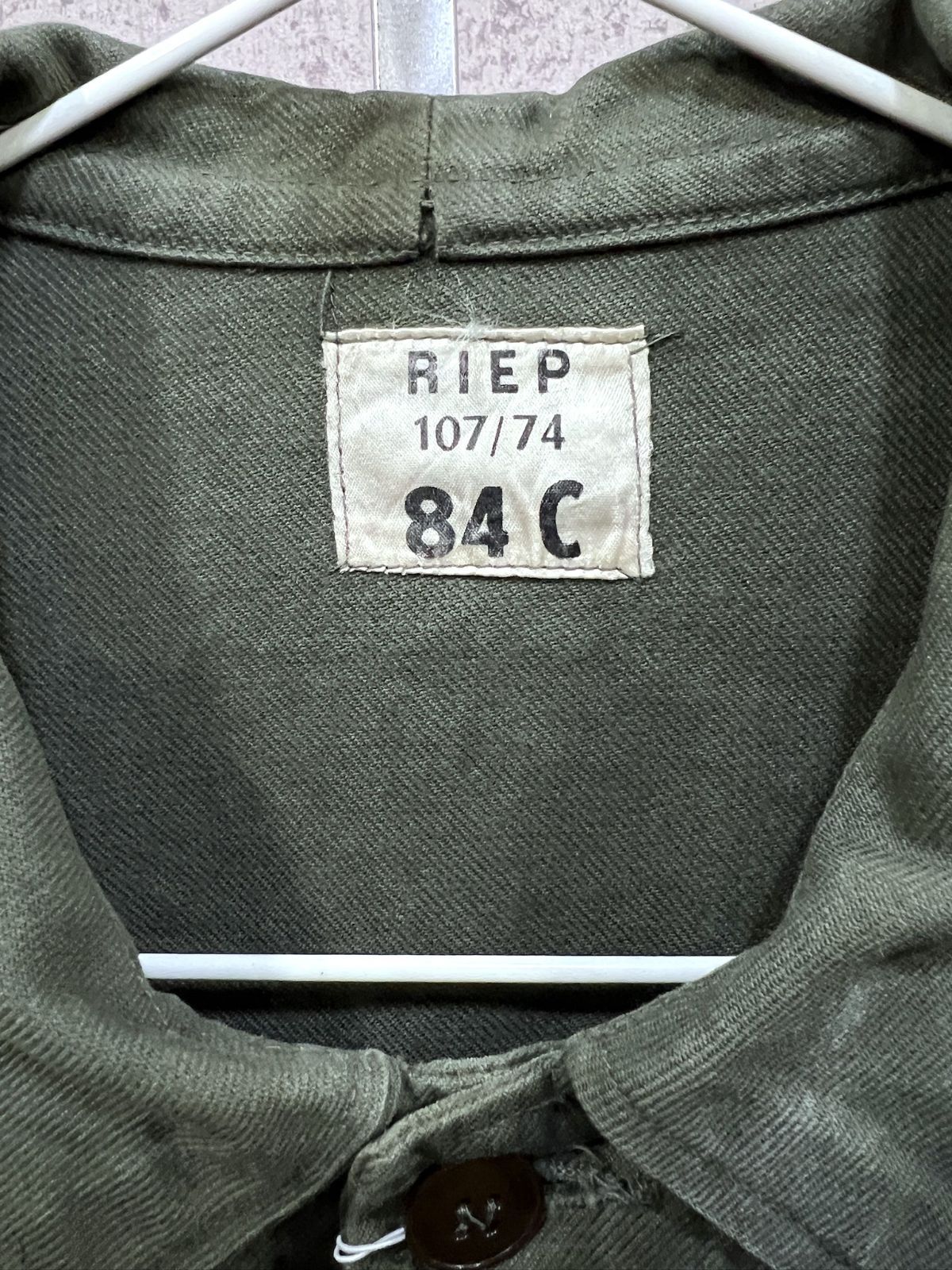 ヴィンテージ フランス軍 コットンツイル ワークジャケット 84C
