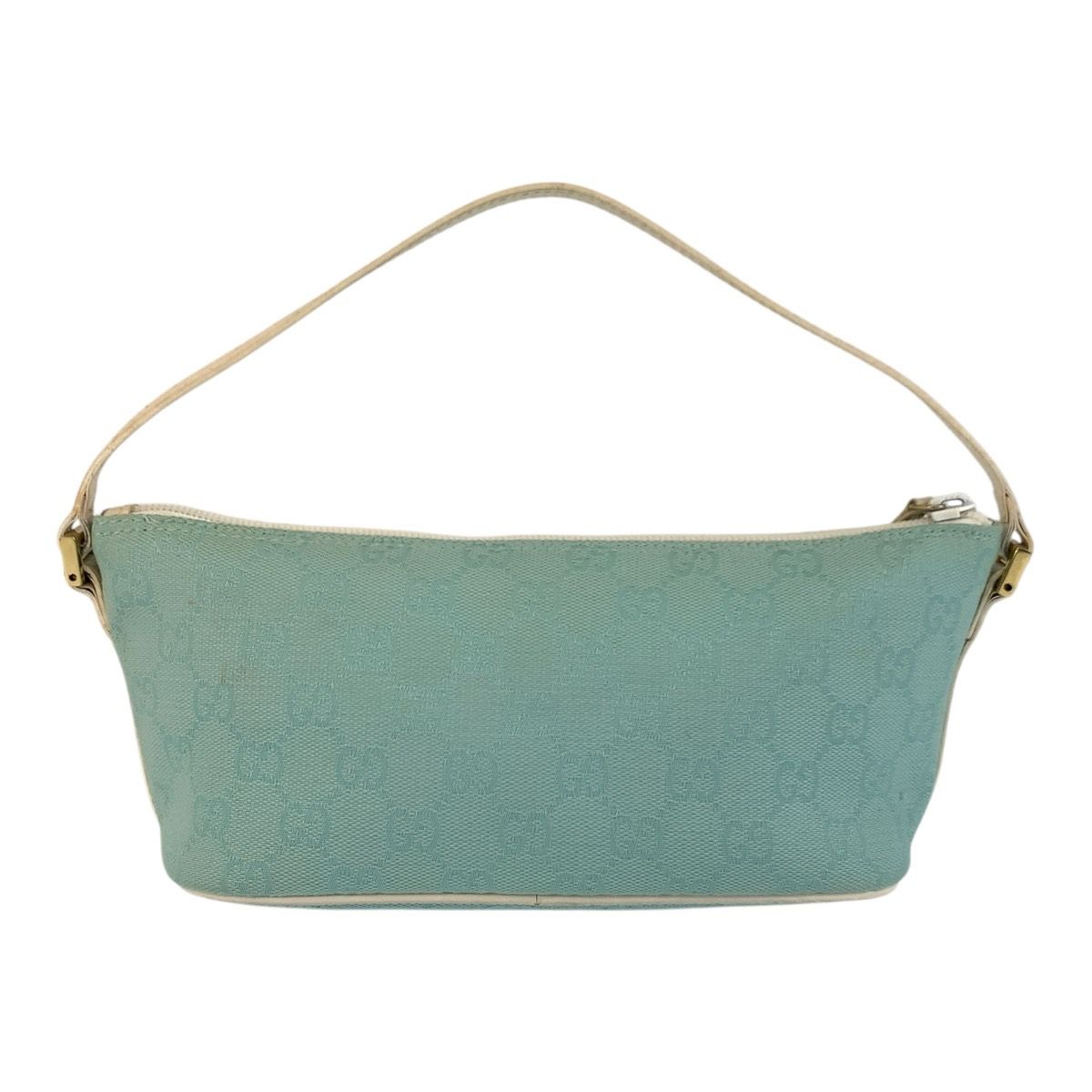 GUCCI グッチ ミントグリーン ゴールド金具 GGキャンバス/レザー 089