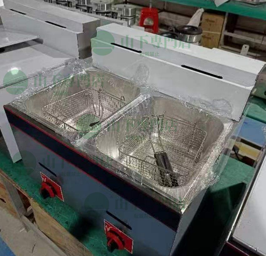 業務用 二槽式 12L 電気フライヤー ガスフライヤー 揚げ物天ぷら 10L×2 