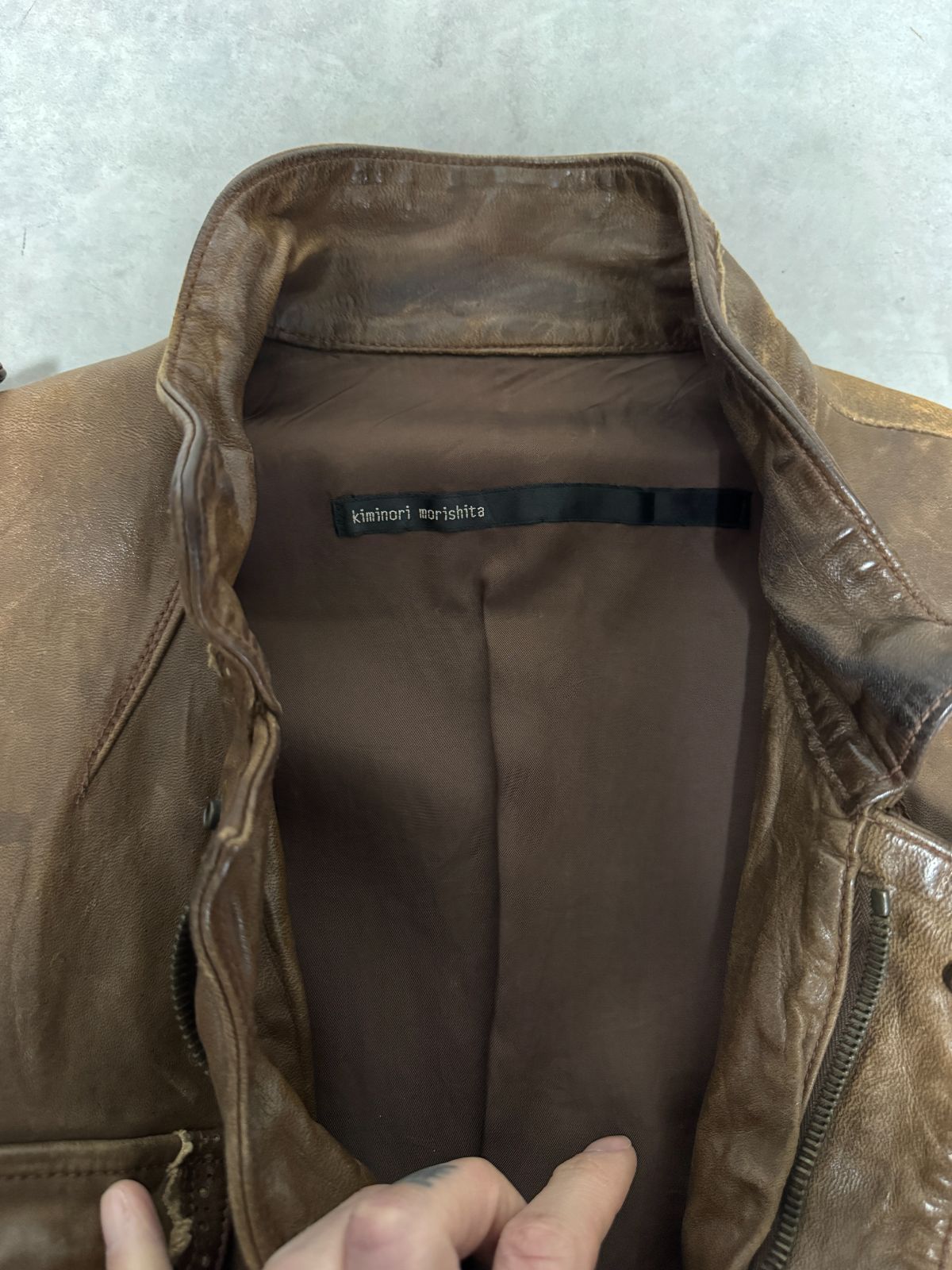 キミノリモリシタ/kiminori morishita】ホースレザージャケット【h