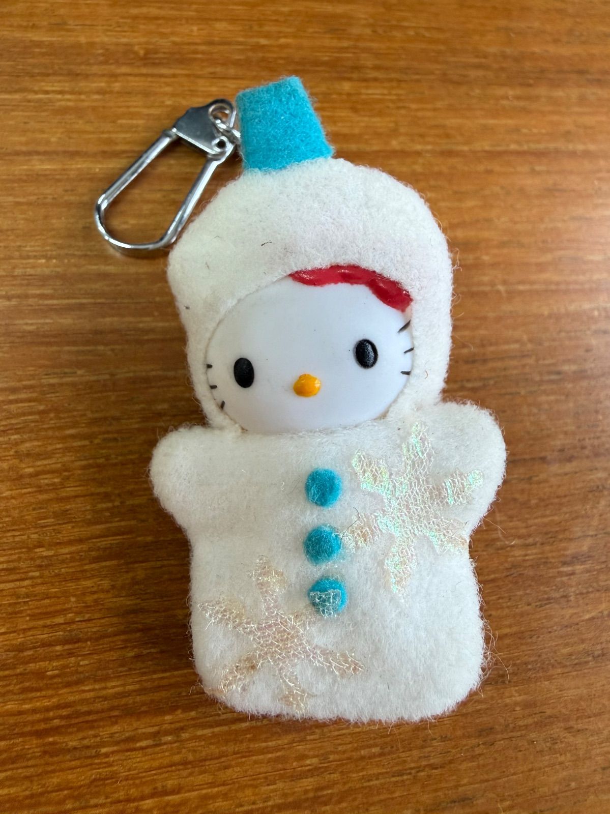 雪だるま パーツ ハローキティ 平成レトロ サンリオ キーホルダー