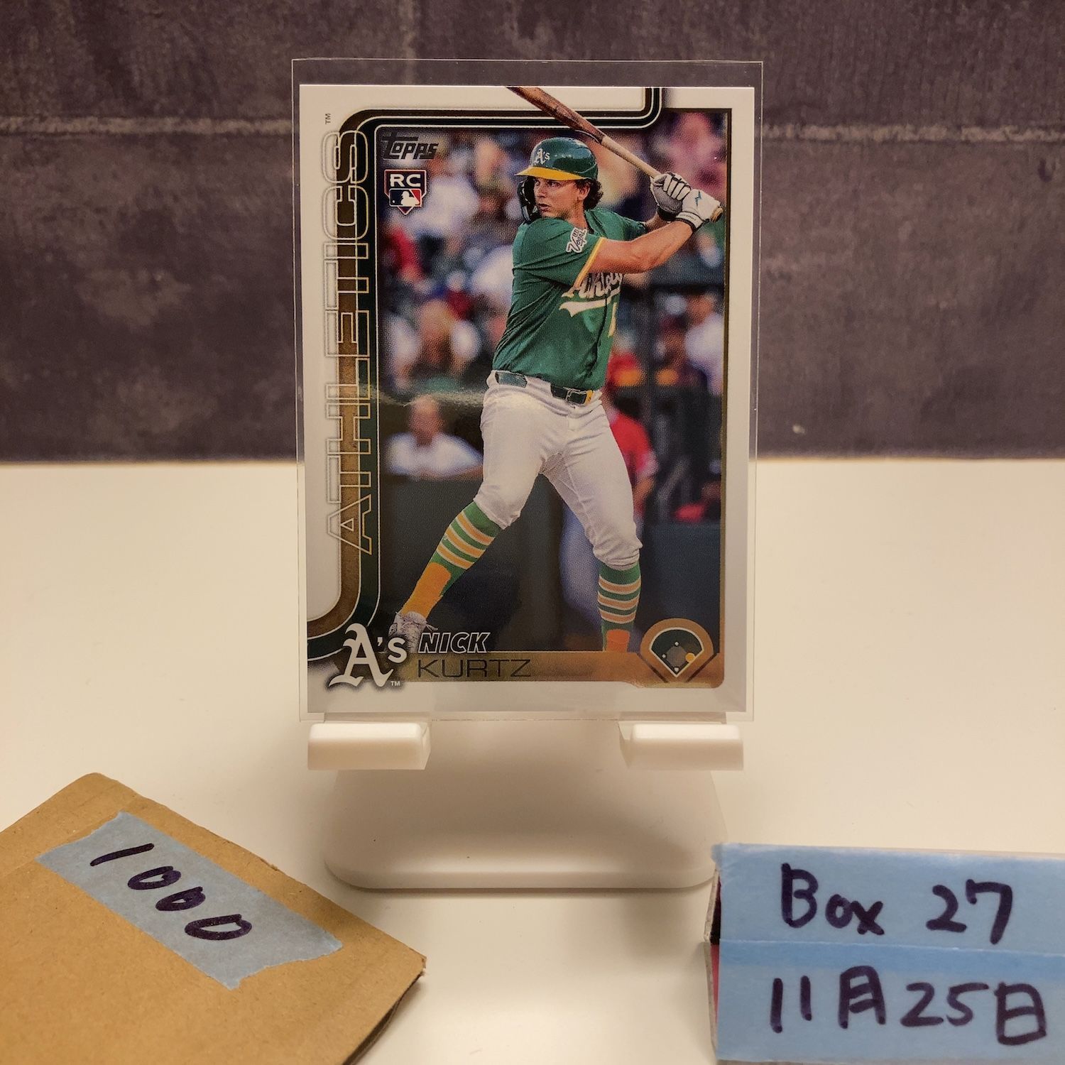2025 Topps Nick Kurtz Oakland Athletics RC ルーキー Rookie Update 