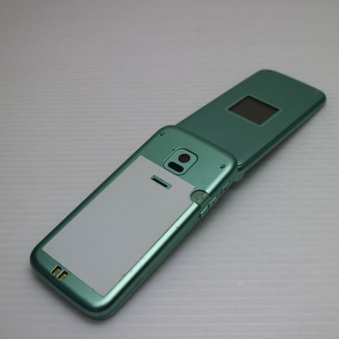 良品中古 F-02J らくらくホン ミントグリーン 即日発送 ガラケー