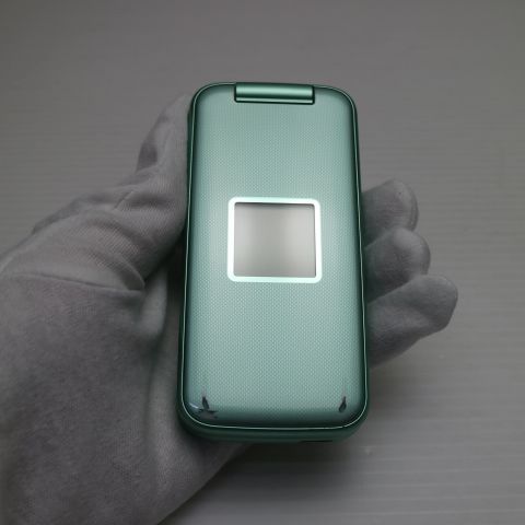 良品中古 F-02J らくらくホン ミントグリーン 即日発送 ガラケー
