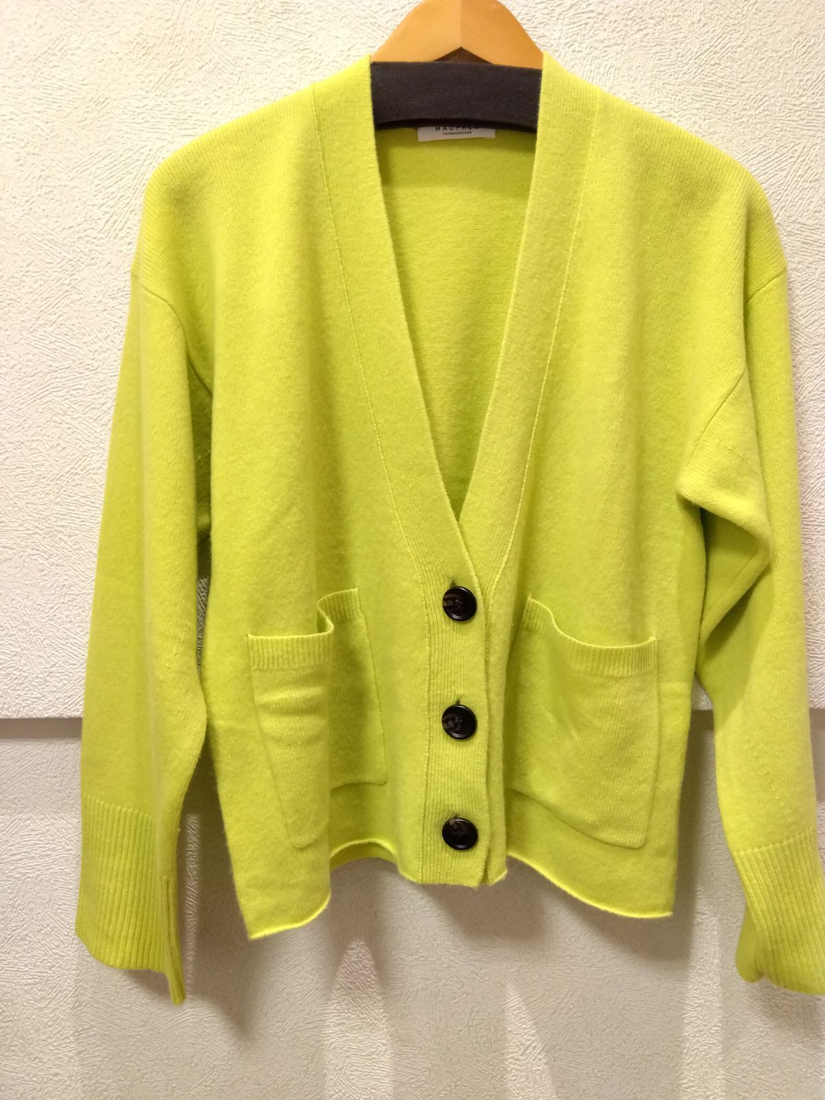 M4 マカフィー McAfee トップス ニット カーディガン レモンイエロー