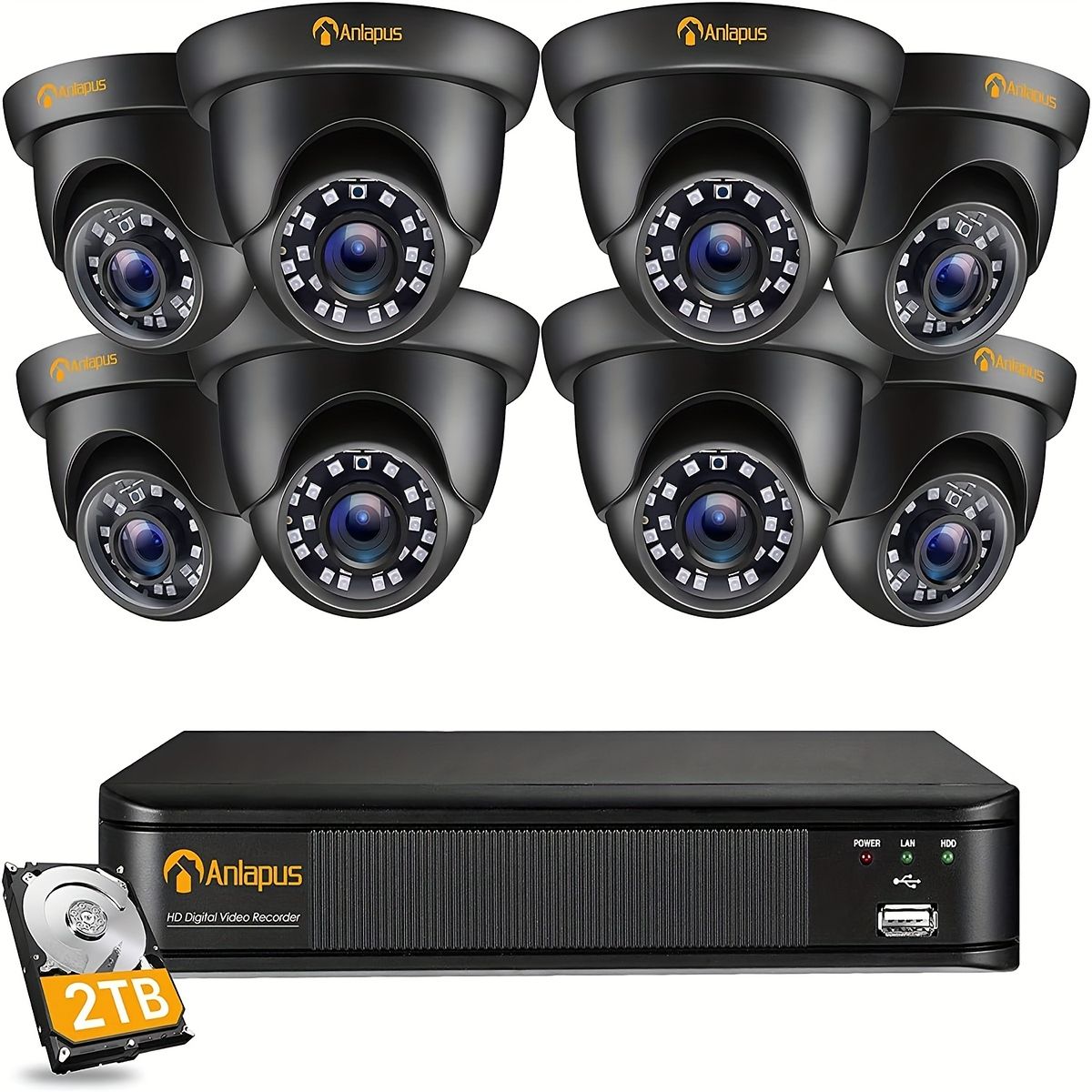 ZOSI HDデジタルセキュリティカメラ 3台セット 8193CyQBP5S.