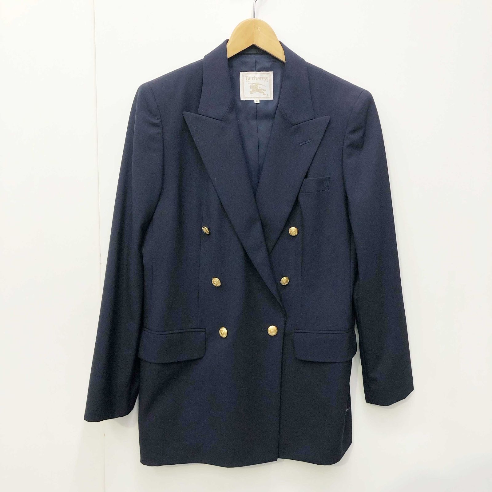 バーバリー BURBERRY ブレザー 160A ネイビー 金・銀ボタン BURBERRY