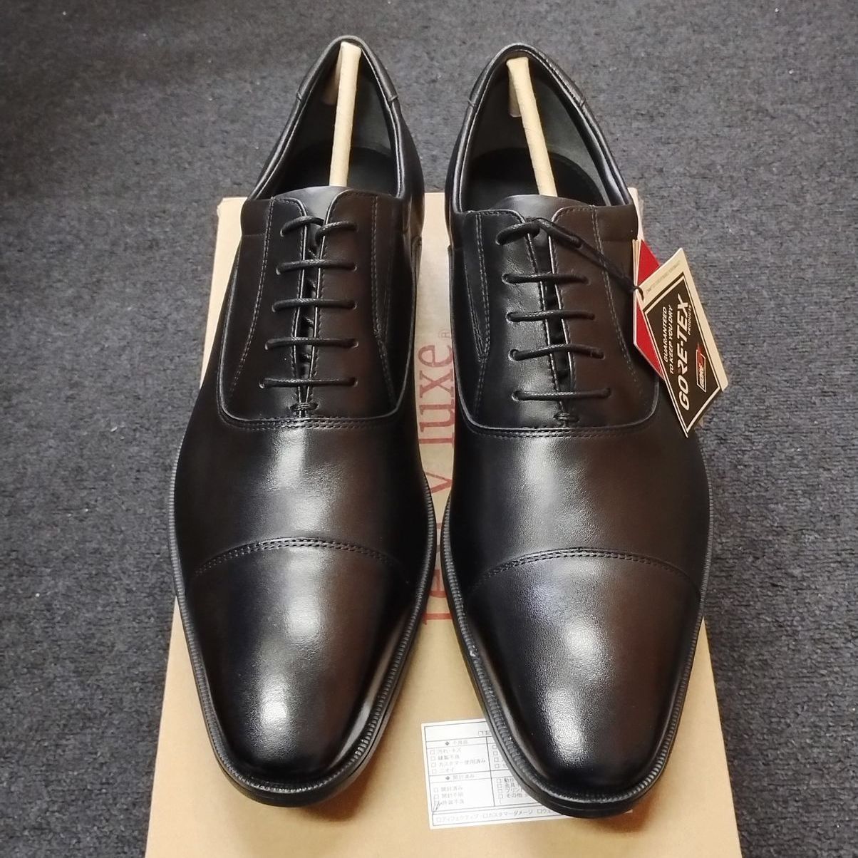 テクシーリュクス ビジネスシューズ 本革 TU-8002 ブラック 25.5cm