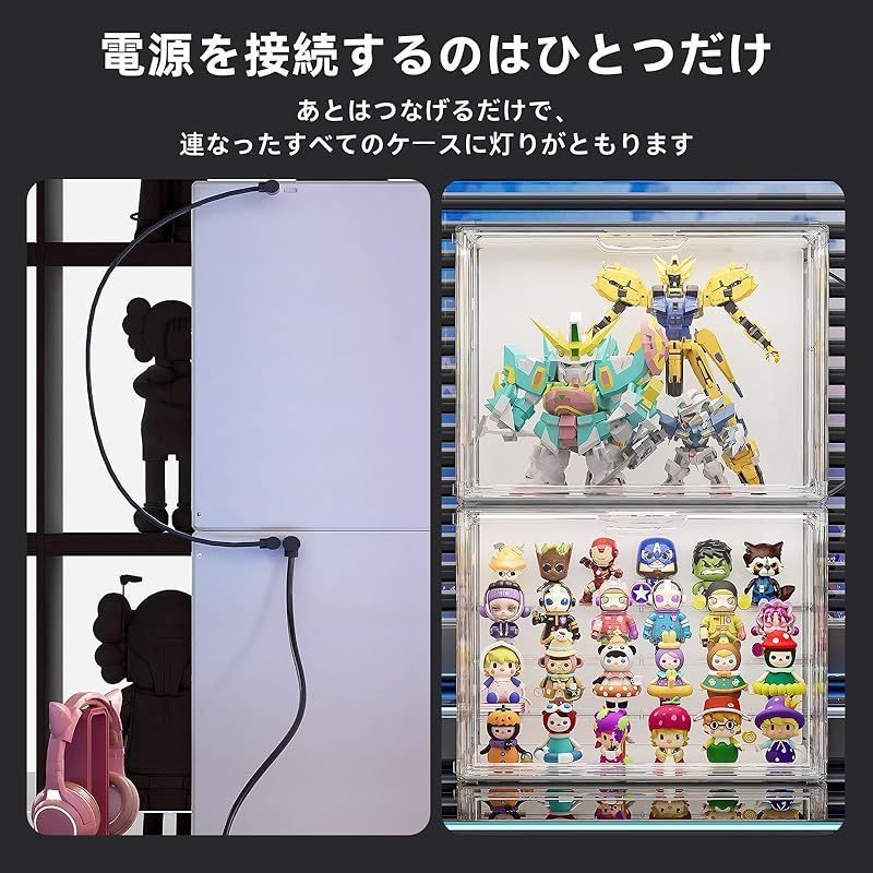 ディズニー ショーケースコレクション Touch of magic JOYZAN フィギュアケース LEDライト付き コレクションケース アクリル