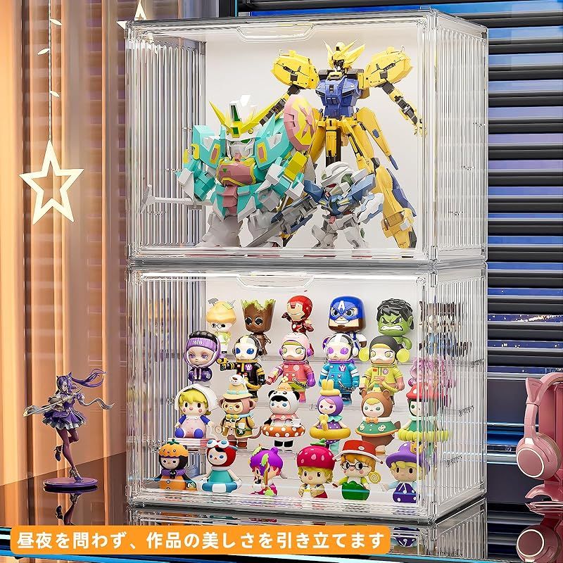 JOYZAN フィギュアケース LEDライト付き コレクションケース アクリル