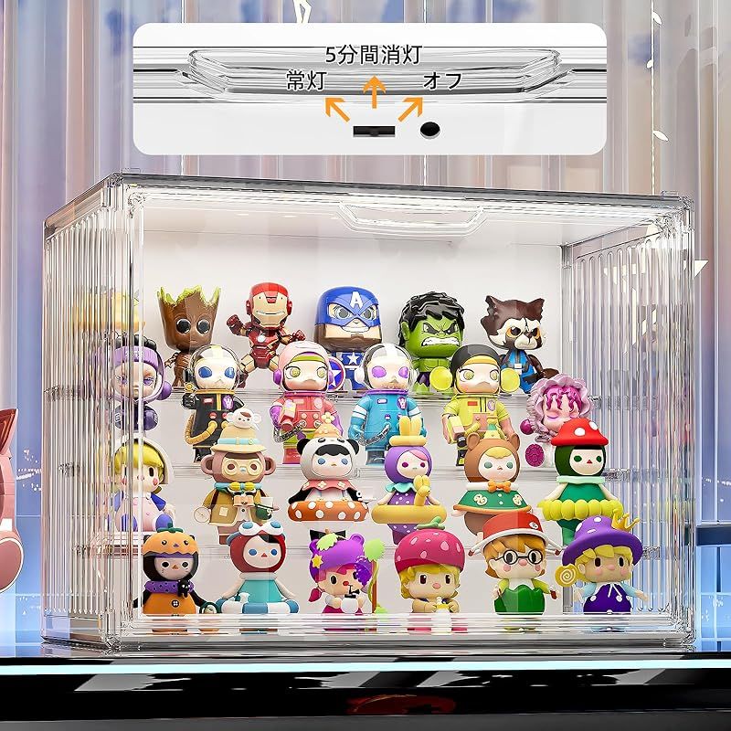 ディズニー ショーケースコレクション Touch of magic JOYZAN フィギュアケース LEDライト付き コレクションケース アクリル