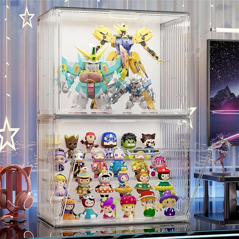 JOYZAN フィギュアケース LEDライト付き コレクションケース アクリル