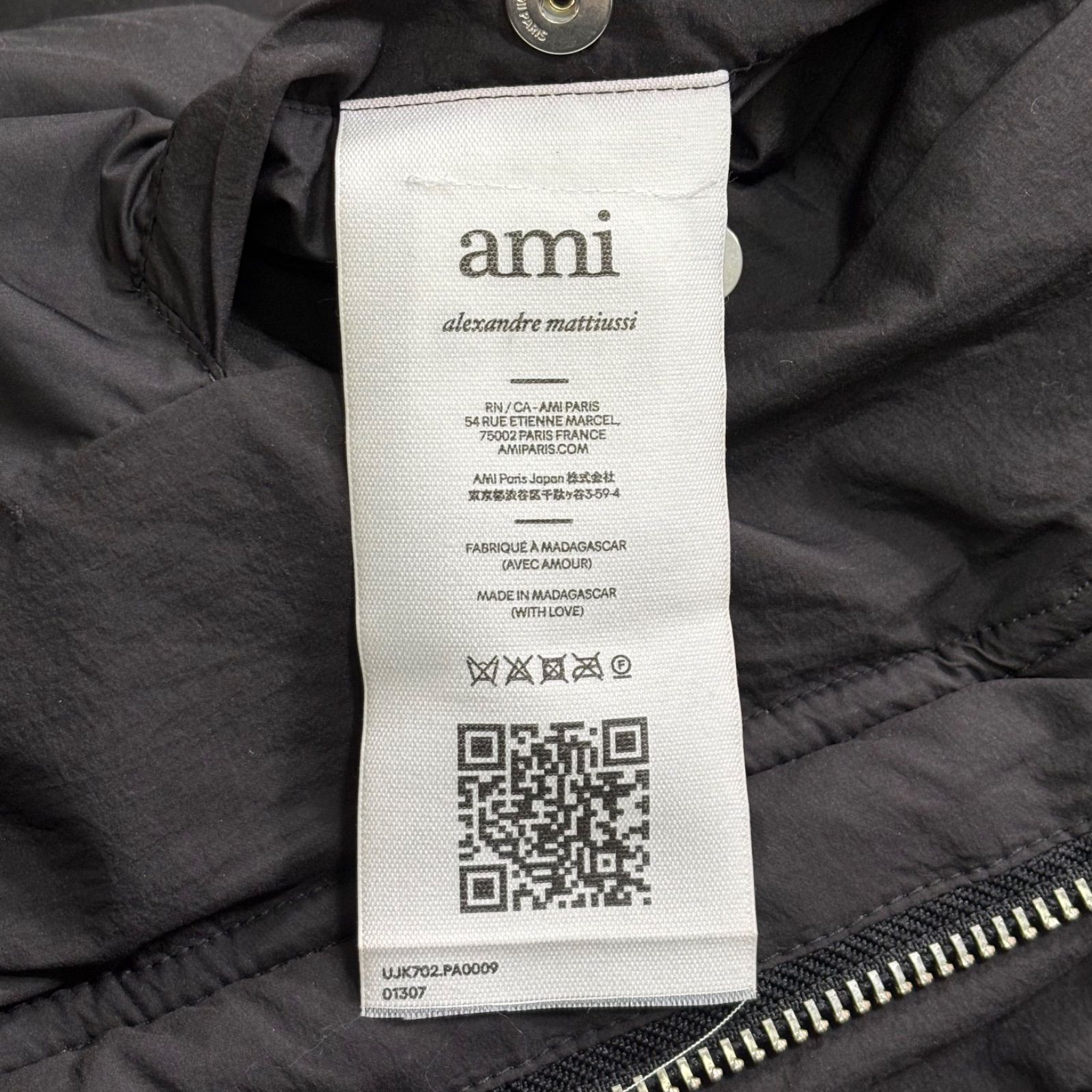 極美品 AMI Alexandre Mattiussi ダウンベスト ブラック XS アミ 