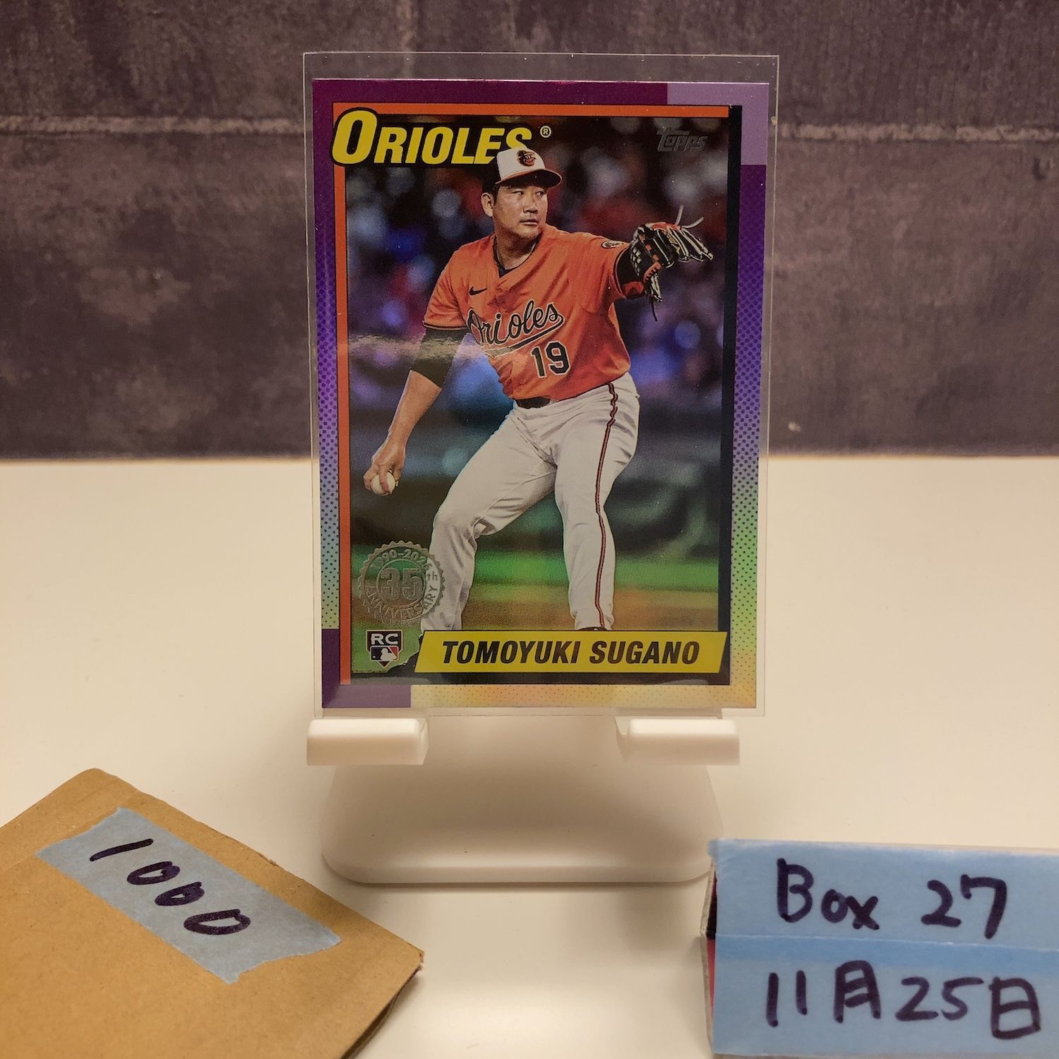 2025 Topps 菅野智之 Tomoyuki Sugano ボルチモアオリオールズ 35th 