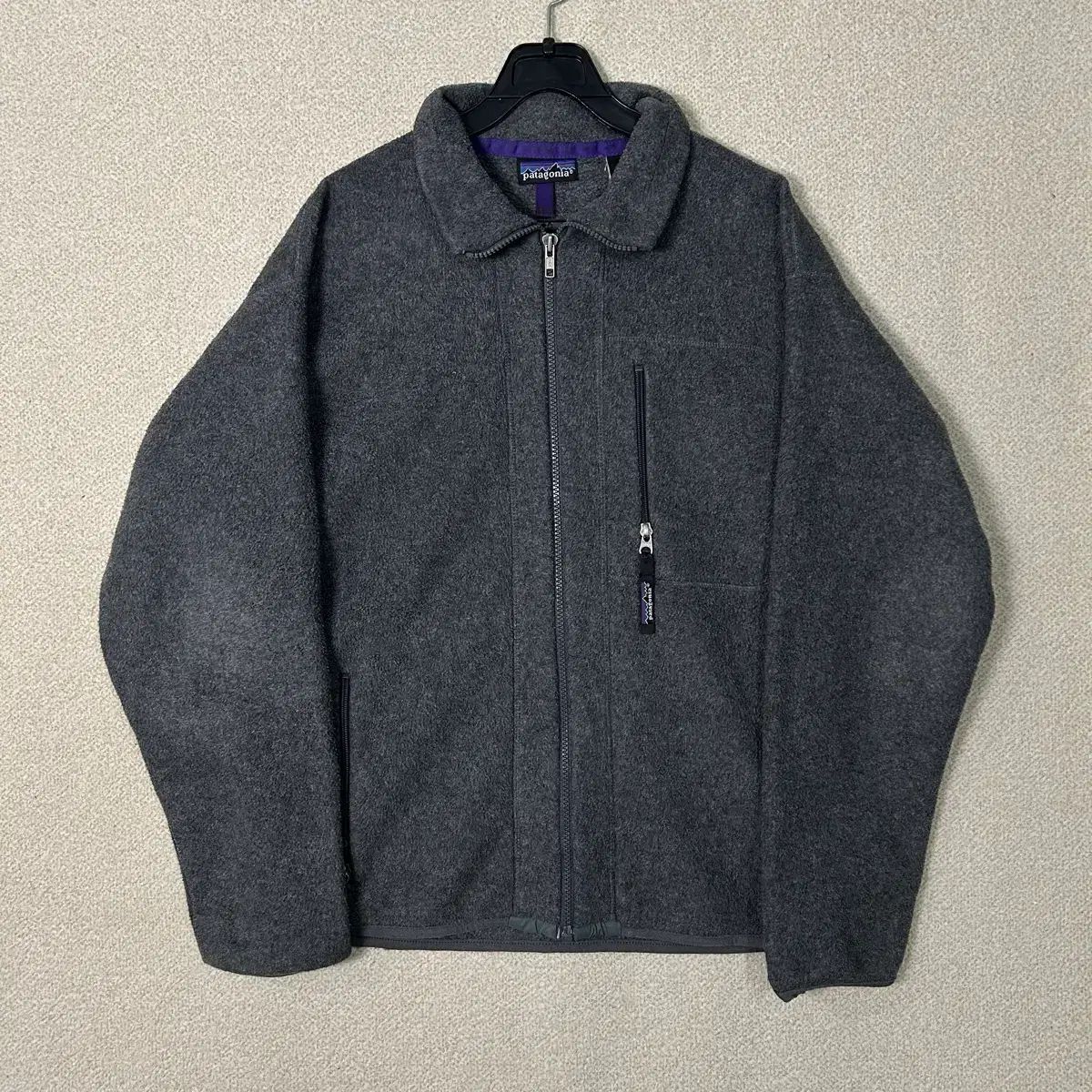 S 90 パタゴニア グレー フリース ジップアップ