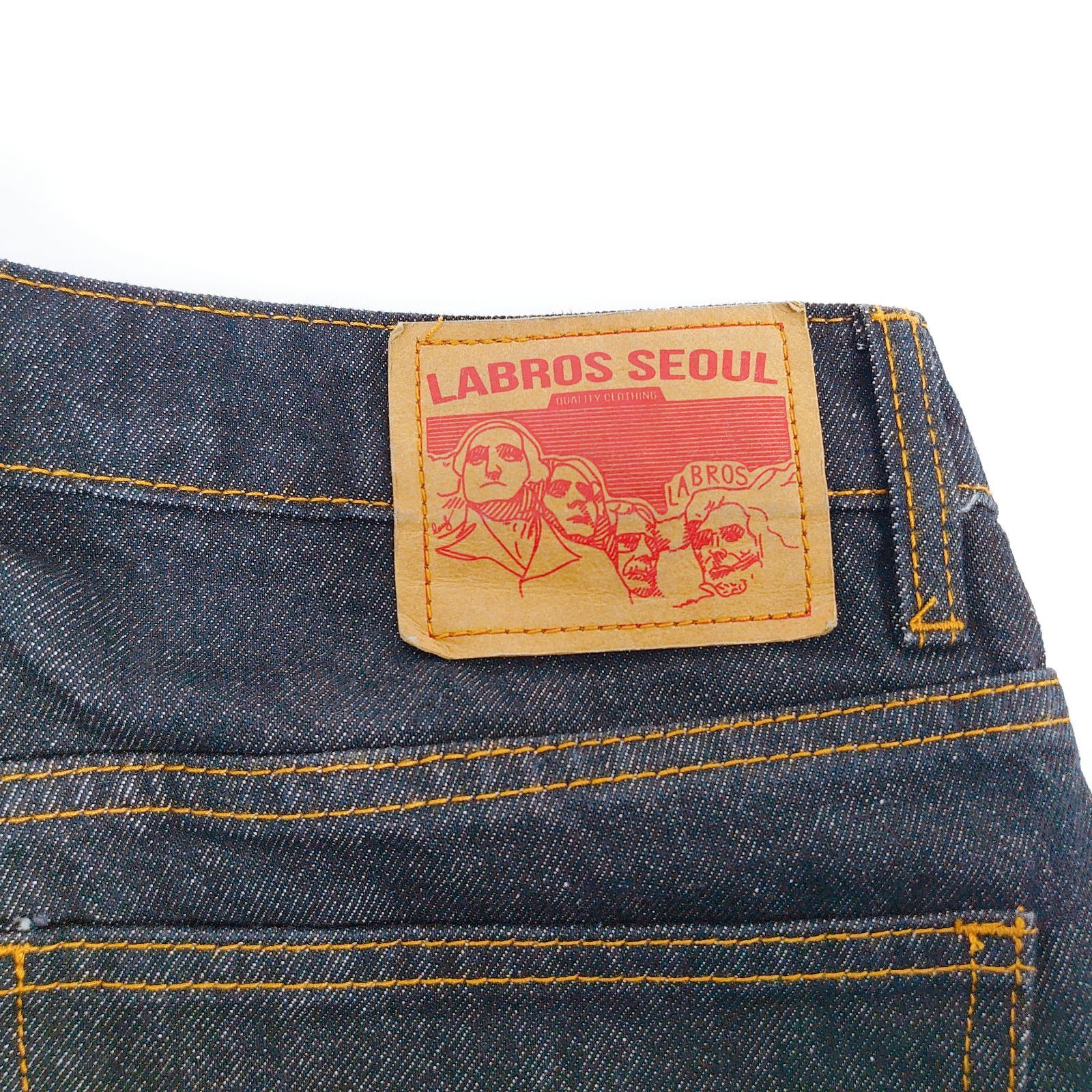 Lサイズ（32）】LABROS ラブロス ブラック デニム ゴリラショーツ