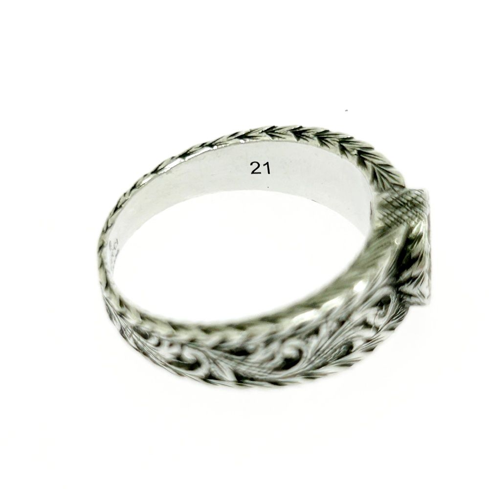 中古】GUCCI グッチ シルバー インターロッキングG アラベスク リング