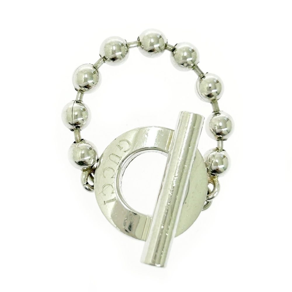 中古】GUCCI グッチ シルバー ボールチェーン リング 6.4g 925刻印