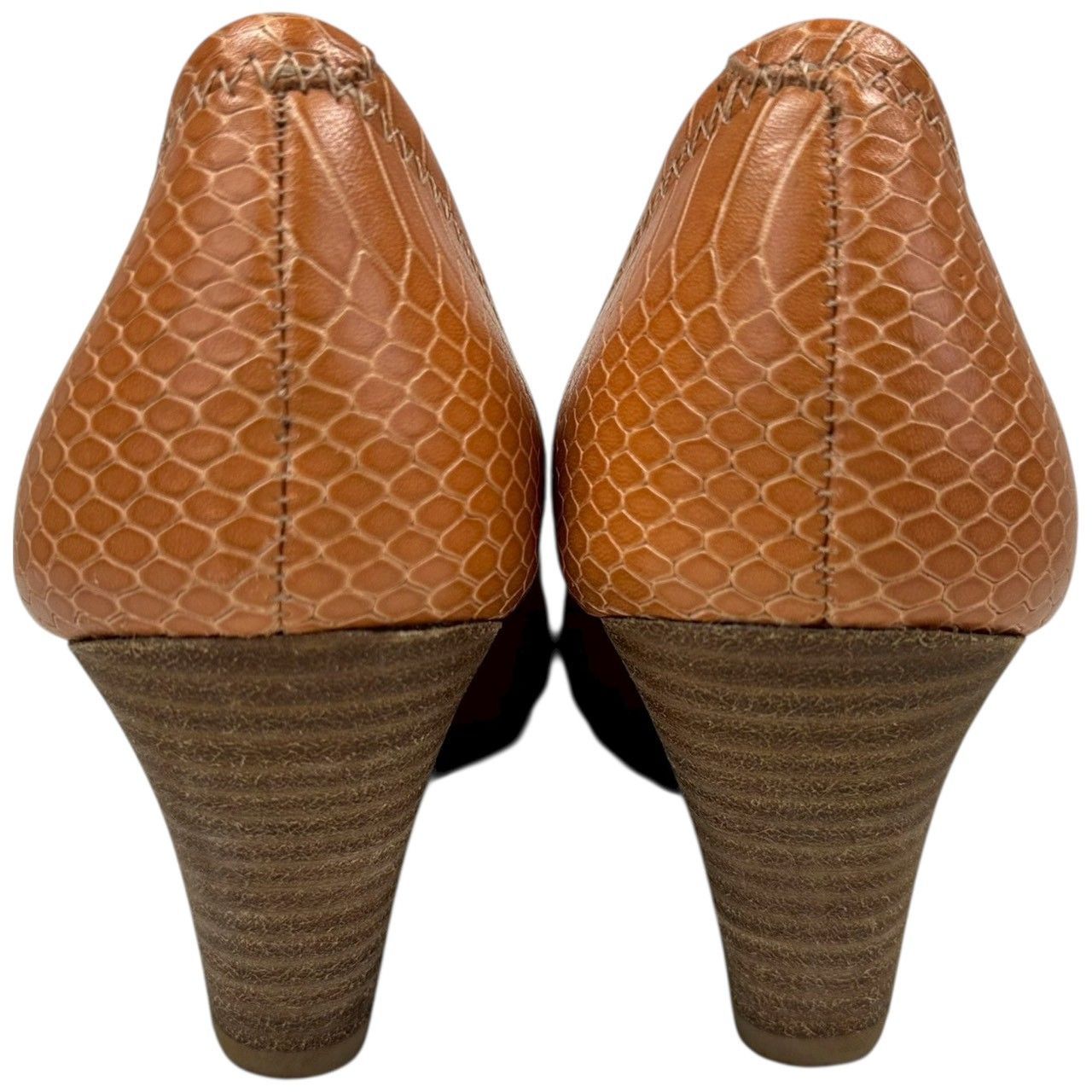 トリーバーチ　パンプス B4438】 TORY BURCH トリーバーチ パンプス レザー パイソン型押し