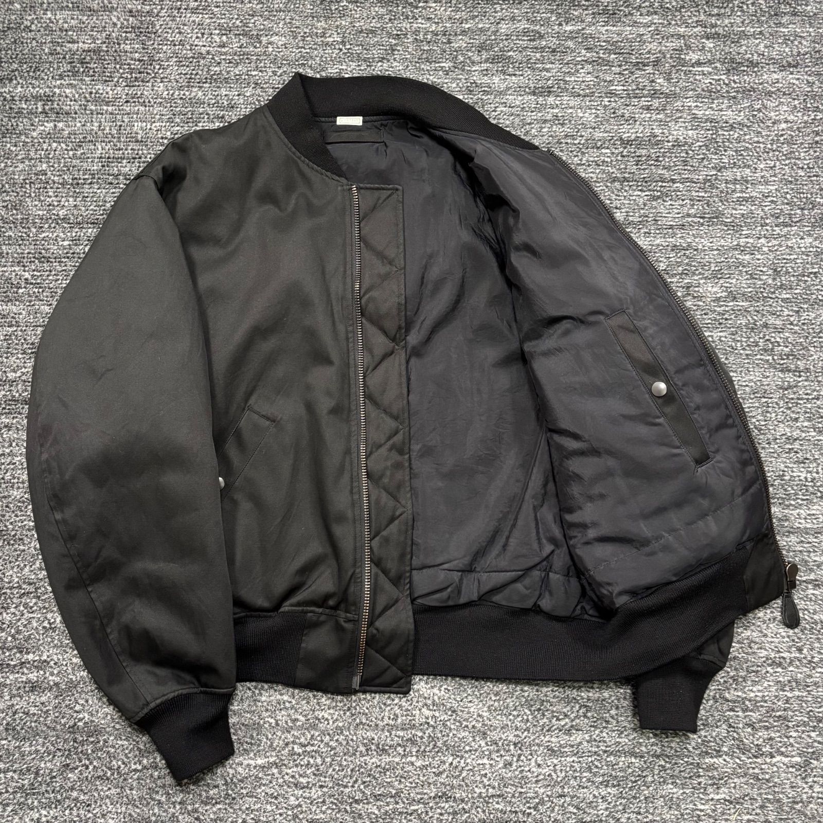 極美品 A.PRESSE Vintage Silk Flight Jacket (25SAP-01-15H) 2 BLACK