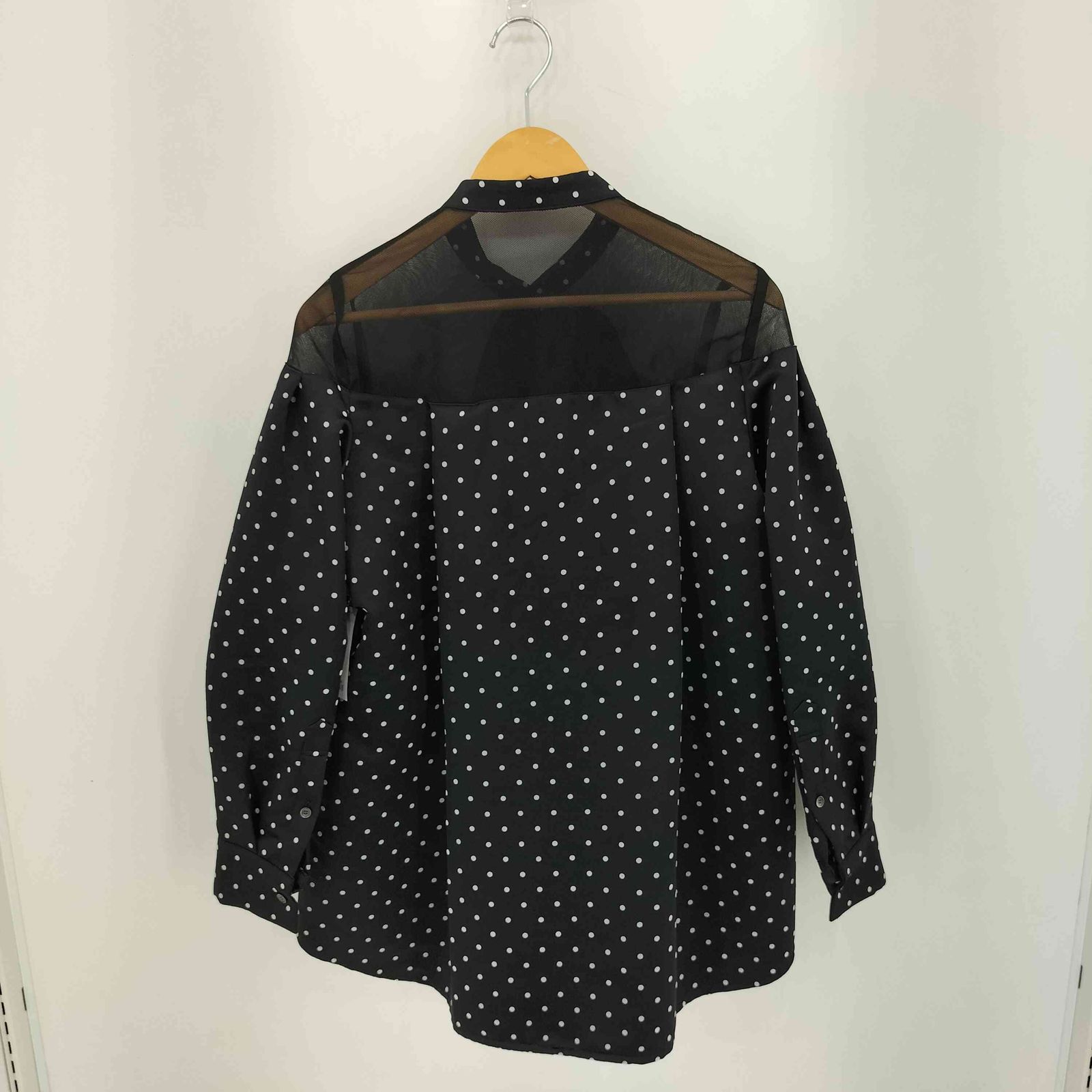 sacaiマントシャツ　レディース 注目コラボ【sacai×THOMAS MASON】コットン ポプリン シャツ (sacai