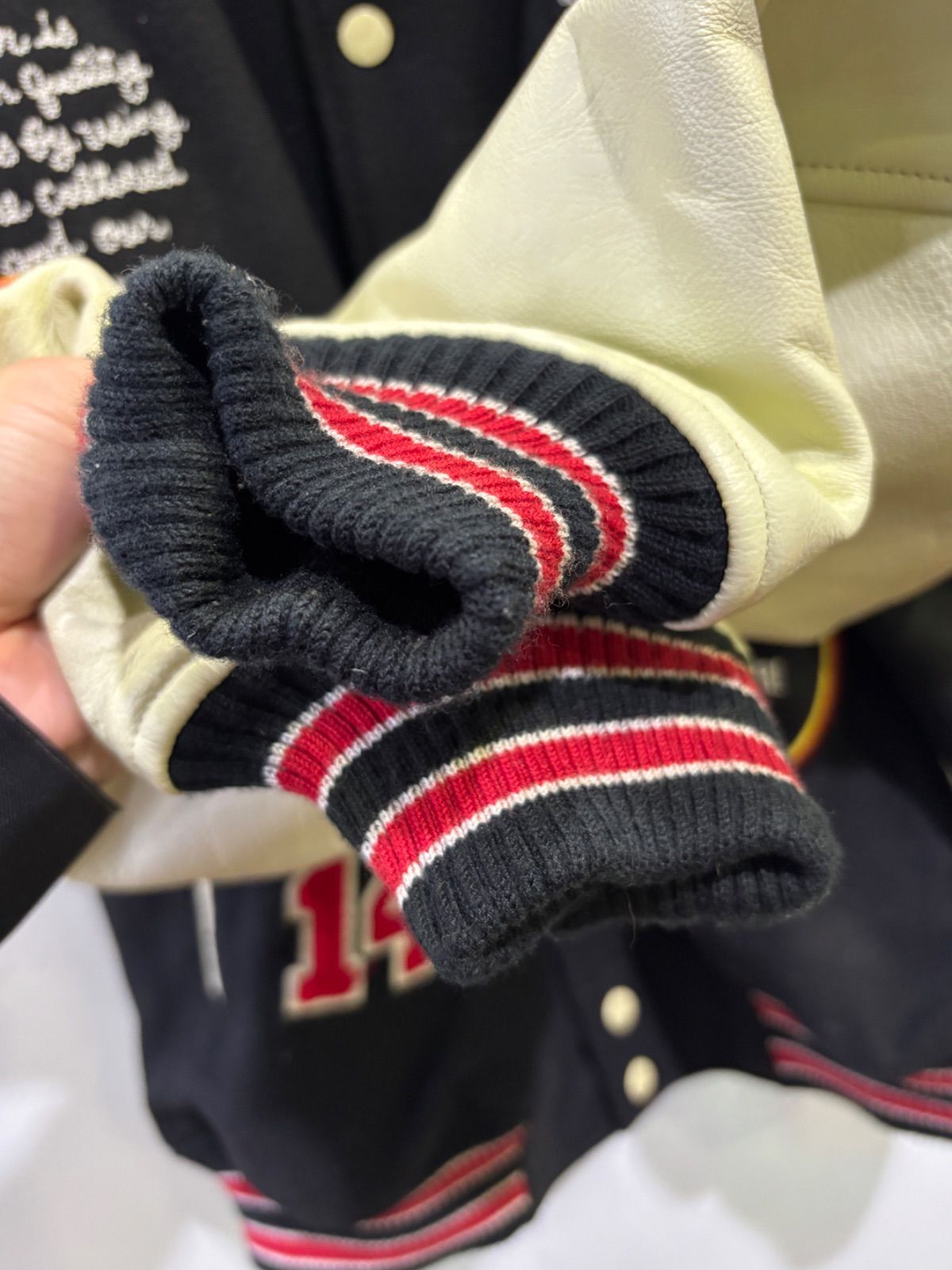 質Banana】00s アサヒ スーパードライ/SUPER DRY 牛革スタジャン