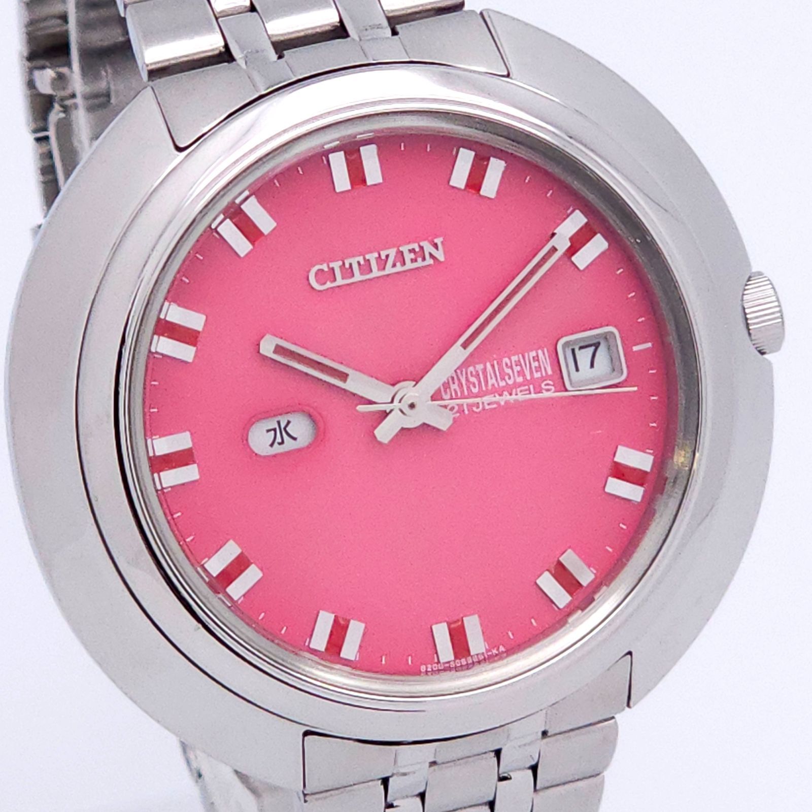 CITIZEN シチズン クリスタルセブン 8200 S042984 自動巻 動作品 ピンク