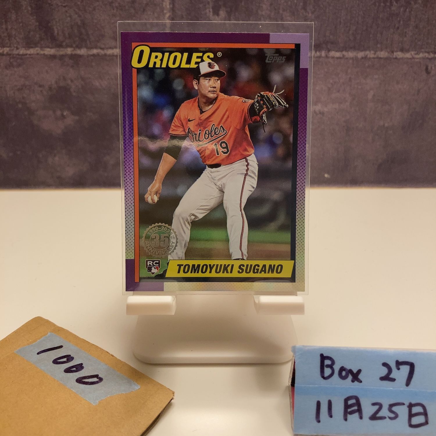 2025 Topps 菅野智之 Tomoyuki Sugano ボルチモアオリオールズ 35th 