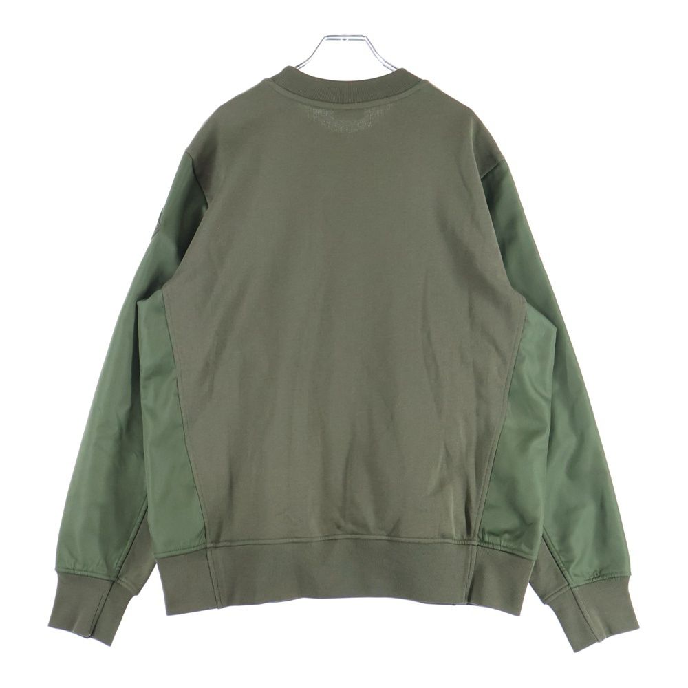 MONCLER カーキ スウェット MONCLER (モンクレール) 22SS ロゴエンブロイダリー ナイロン