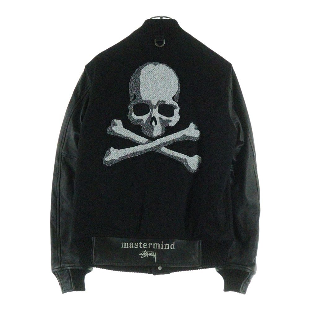 STUSSY ステューシー × MMJ マスターマインド ジャパン スタジャン STUSSY (ステューシー) 13AW ×MASTERMIND JAPAN VARSITY JACKET