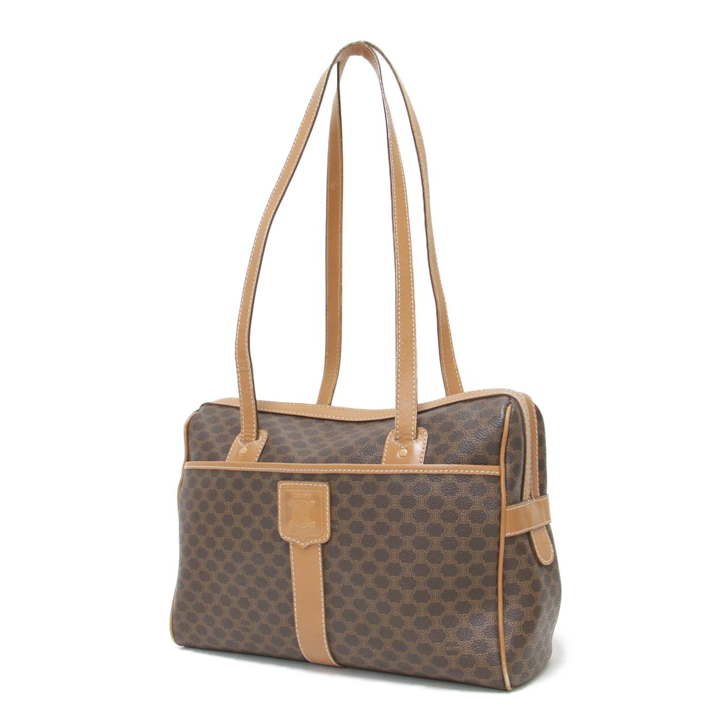 CELINE セリーヌ バッグ ブラウン | マカダム柄 ショルダーバッグ