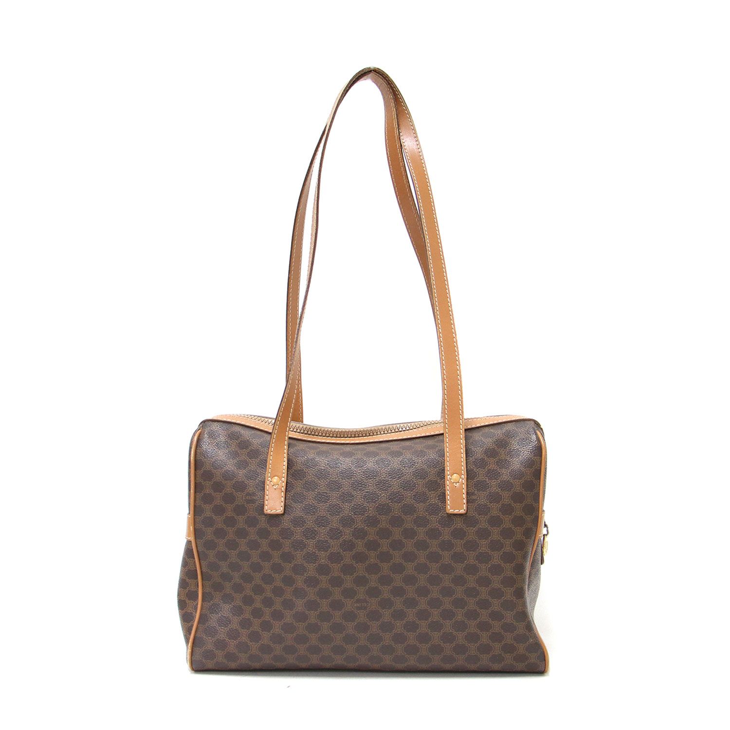 CELINE セリーヌ バッグ ブラウン | マカダム柄 ショルダーバッグ