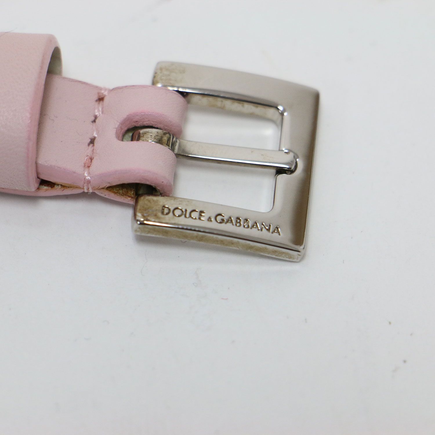 DOLCE&GABBANA ドルチェ&ガッバーナ ベルト ピンク サイズ:42/90