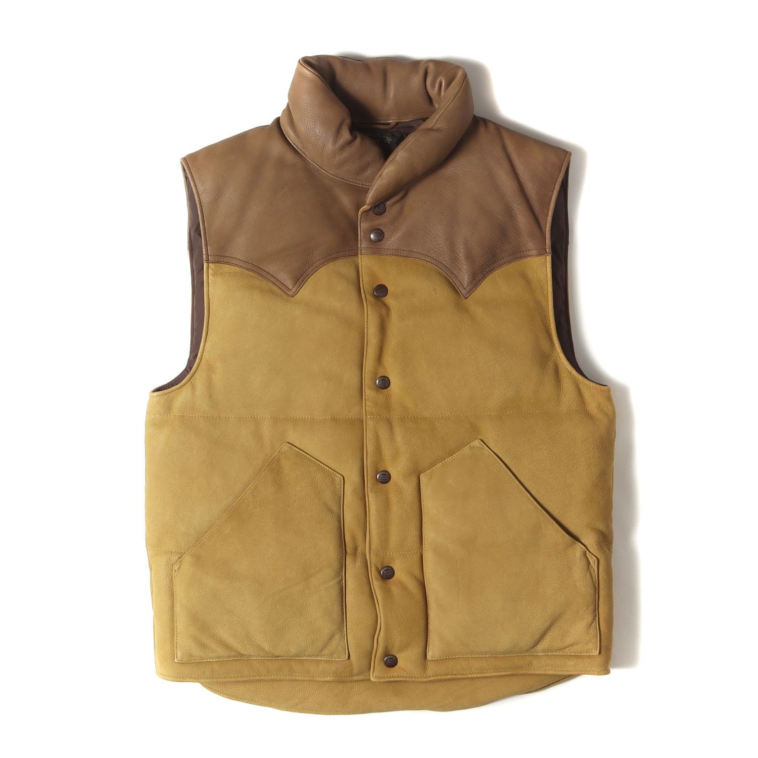 RRL ダブルアールエル ベスト ブラウン キャメル サイズ:S 