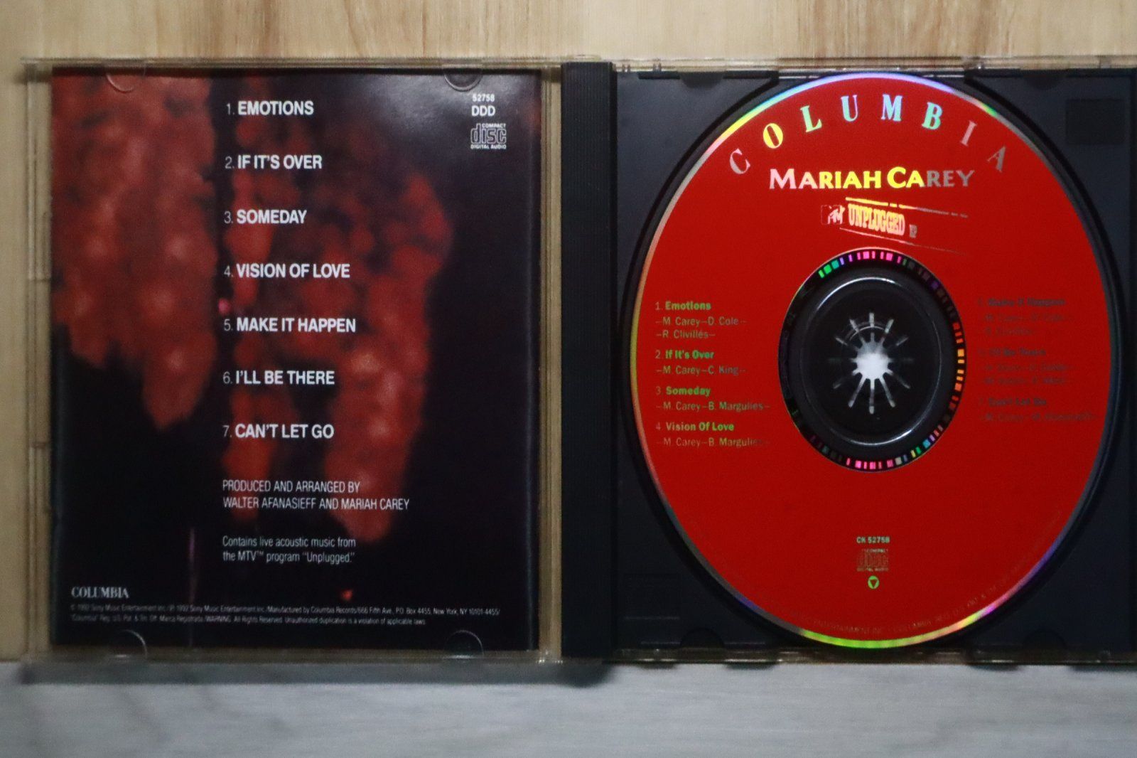 中古CD☆マライア・キャリー/Mariah Carey□ Mtv Unplugged 【CK52758