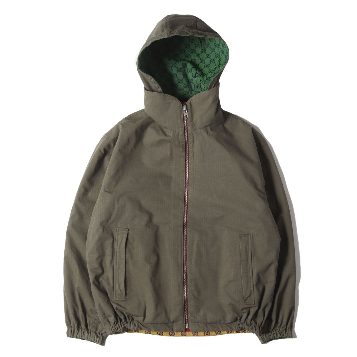 GUCCI グッチ ブルゾン マルチ オリーブグリーン サイズ:44 | 21SS