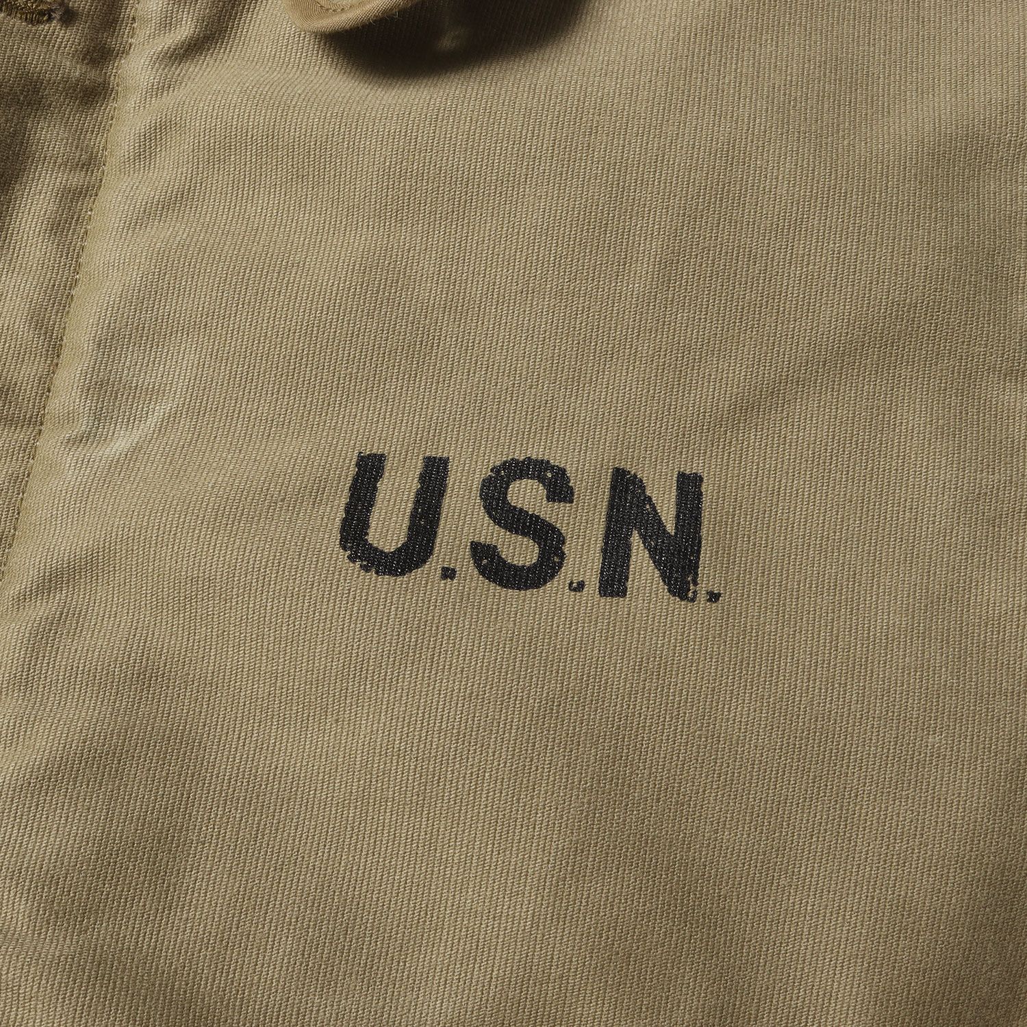 HOUSTON INC ミリタリージャケット サイズ38 U.S.N. HOUSTON ヒューストン ジャケット タン サイズ:38(M) | 限定販売