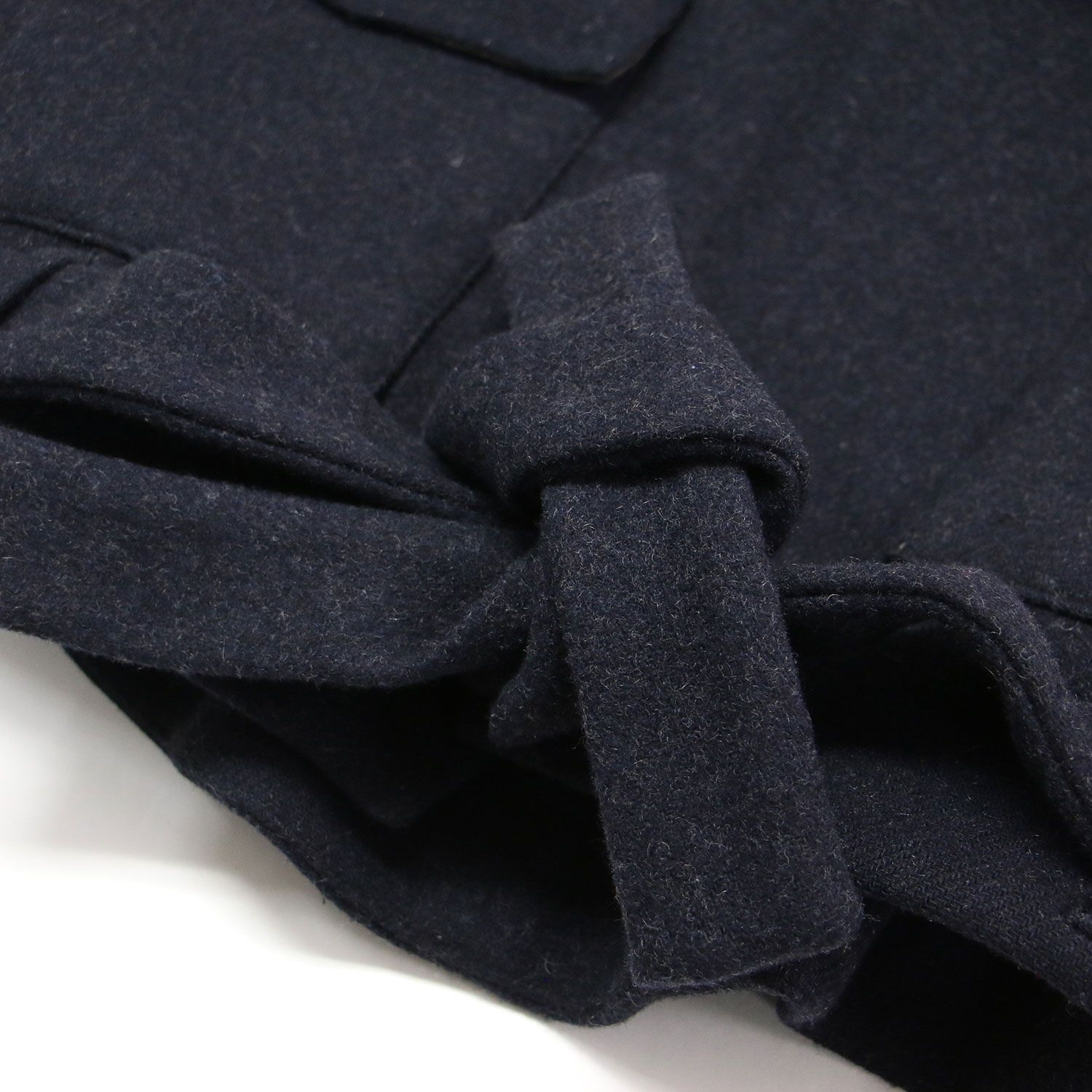 ENFOLD メルトンリバー クロップドジャケット　36 ネイビー ENFOLD メルトンリバー クロップドジャケット 36 ネイビー ENFOLD